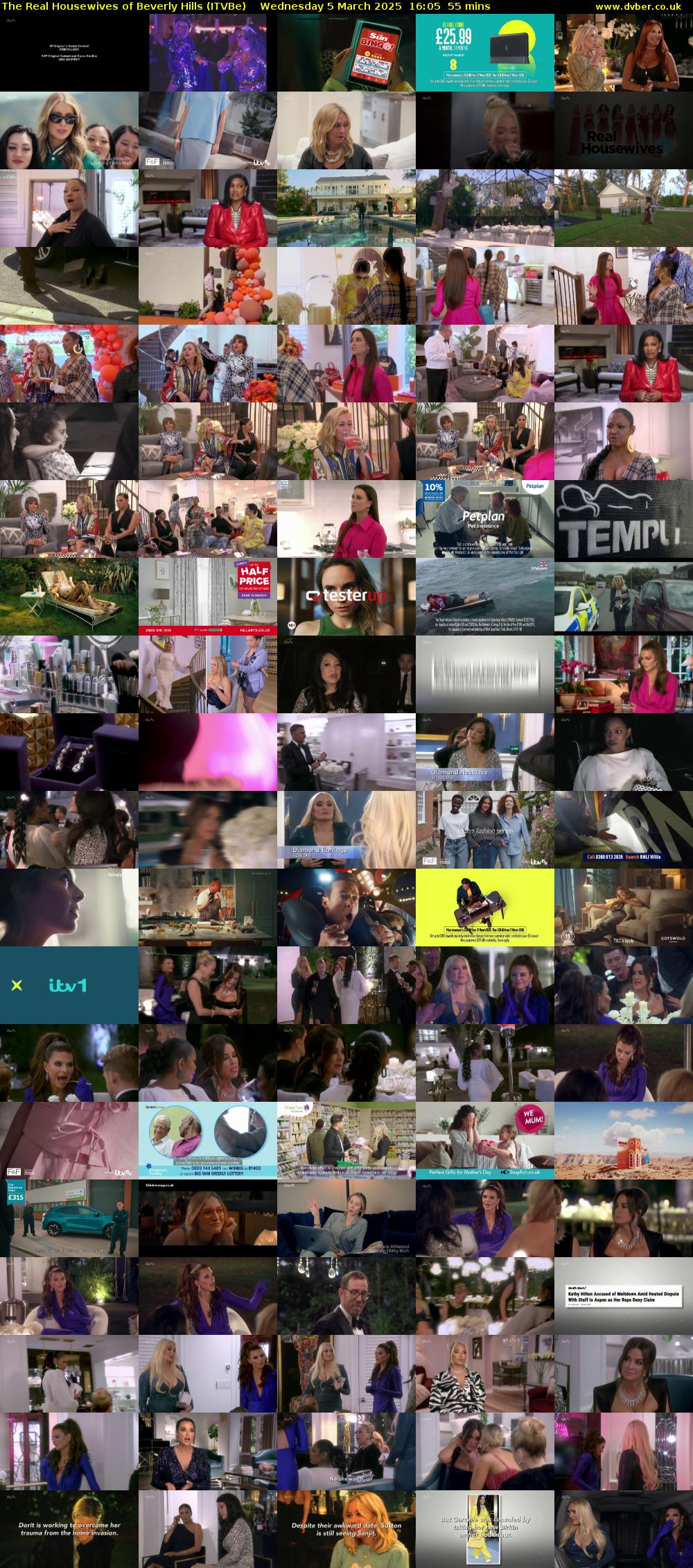 The Real Housewives of Beverly Hills (ITVBe) Wednesday 5 March 2025 16:05 - 17:00