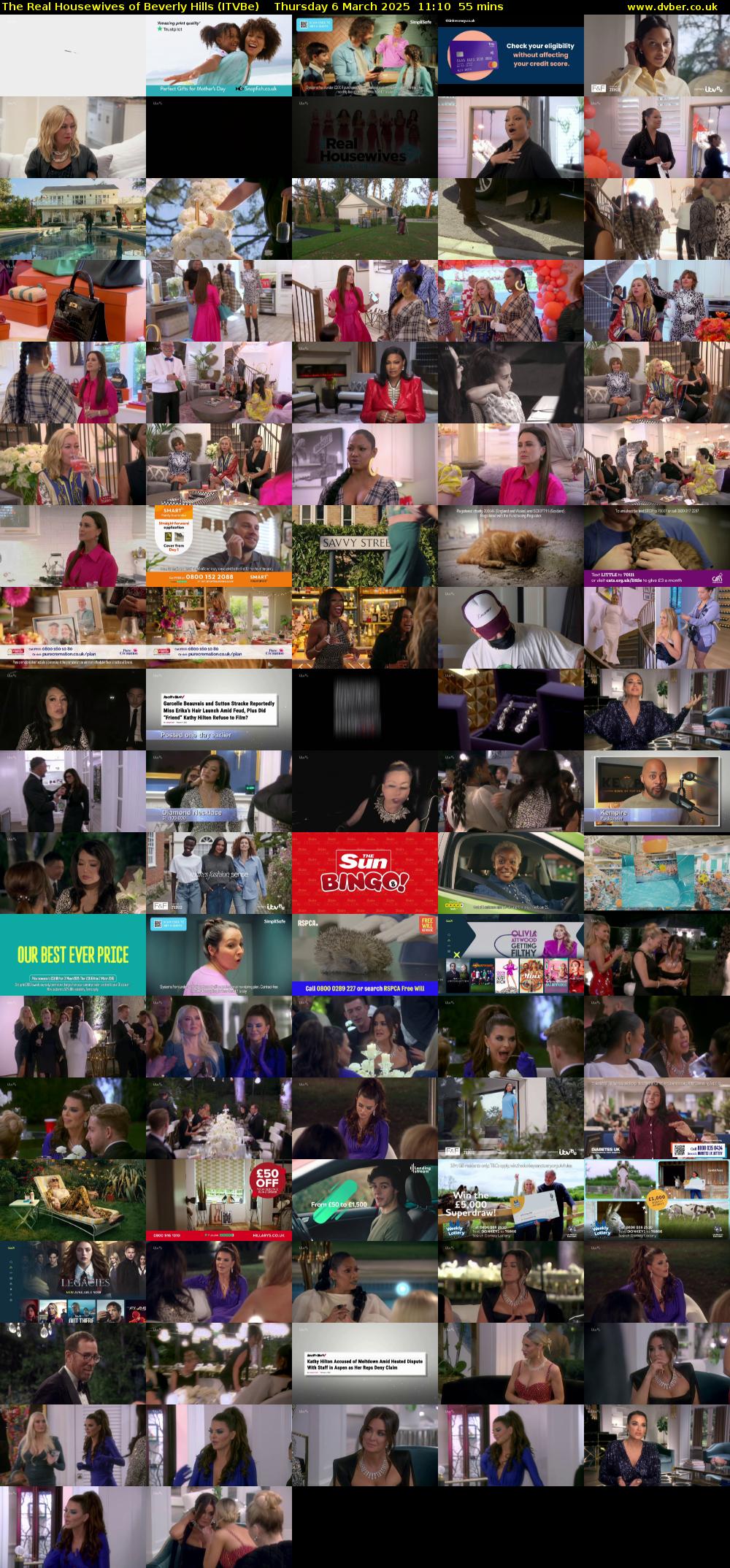 The Real Housewives of Beverly Hills (ITVBe) Thursday 6 March 2025 11:10 - 12:05