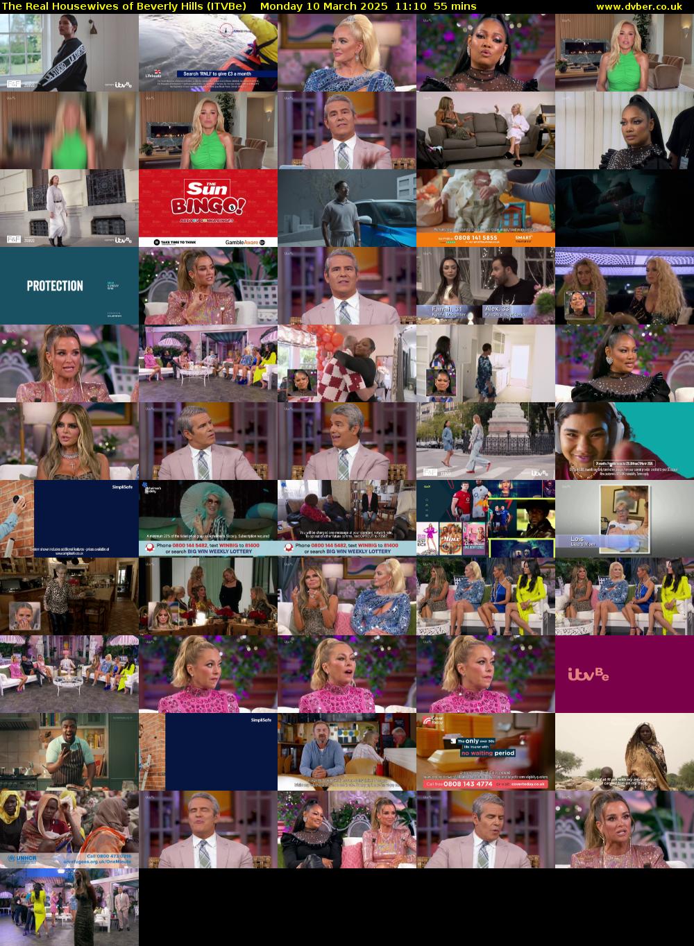 The Real Housewives of Beverly Hills (ITVBe) Monday 10 March 2025 11:10 - 12:05