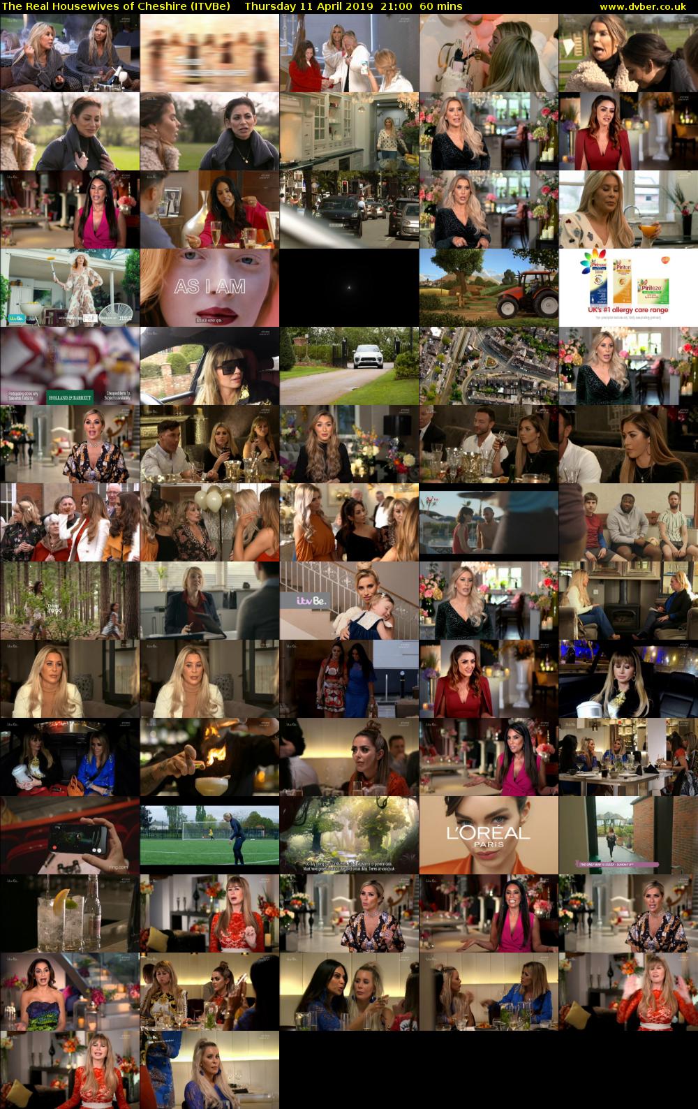 The Real Housewives of Cheshire (ITVBe) Thursday 11 April 2019 21:00 - 22:00