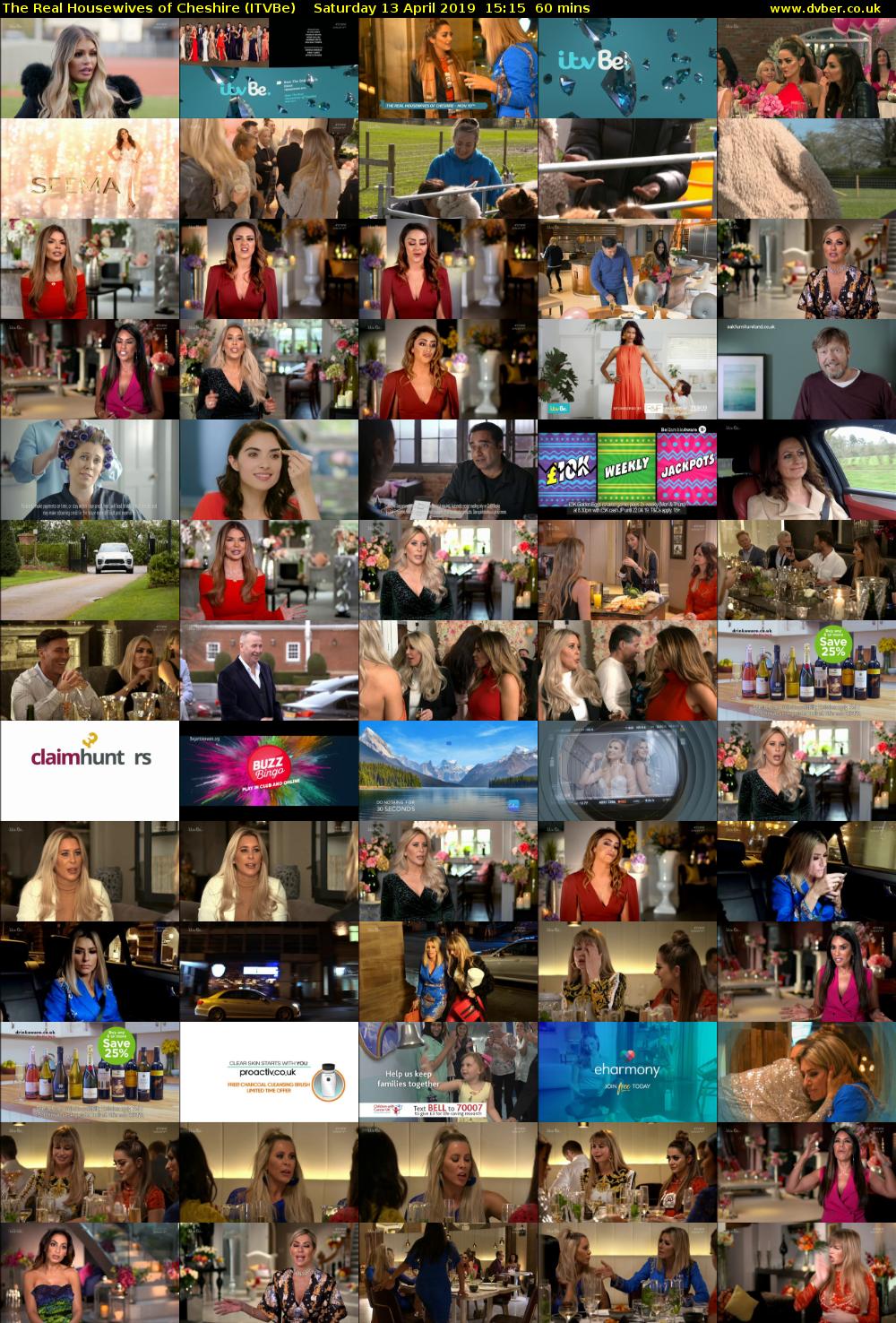 The Real Housewives of Cheshire (ITVBe) Saturday 13 April 2019 15:15 - 16:15