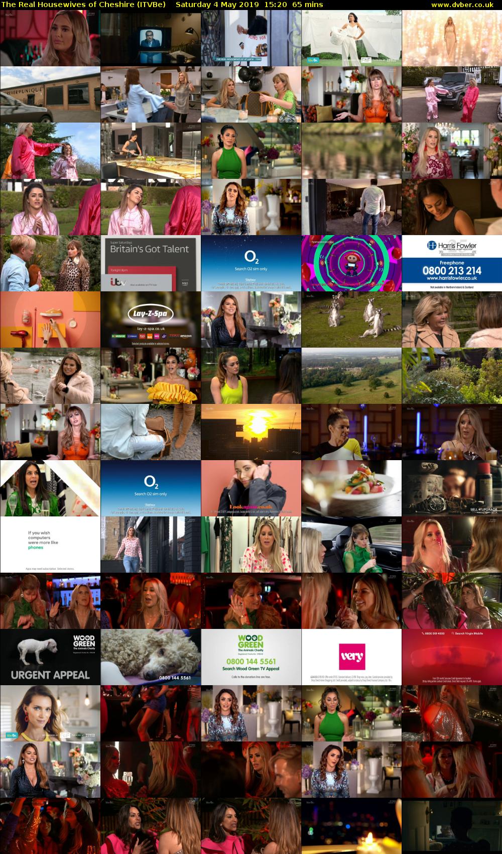 The Real Housewives of Cheshire (ITVBe) Saturday 4 May 2019 15:20 - 16:25