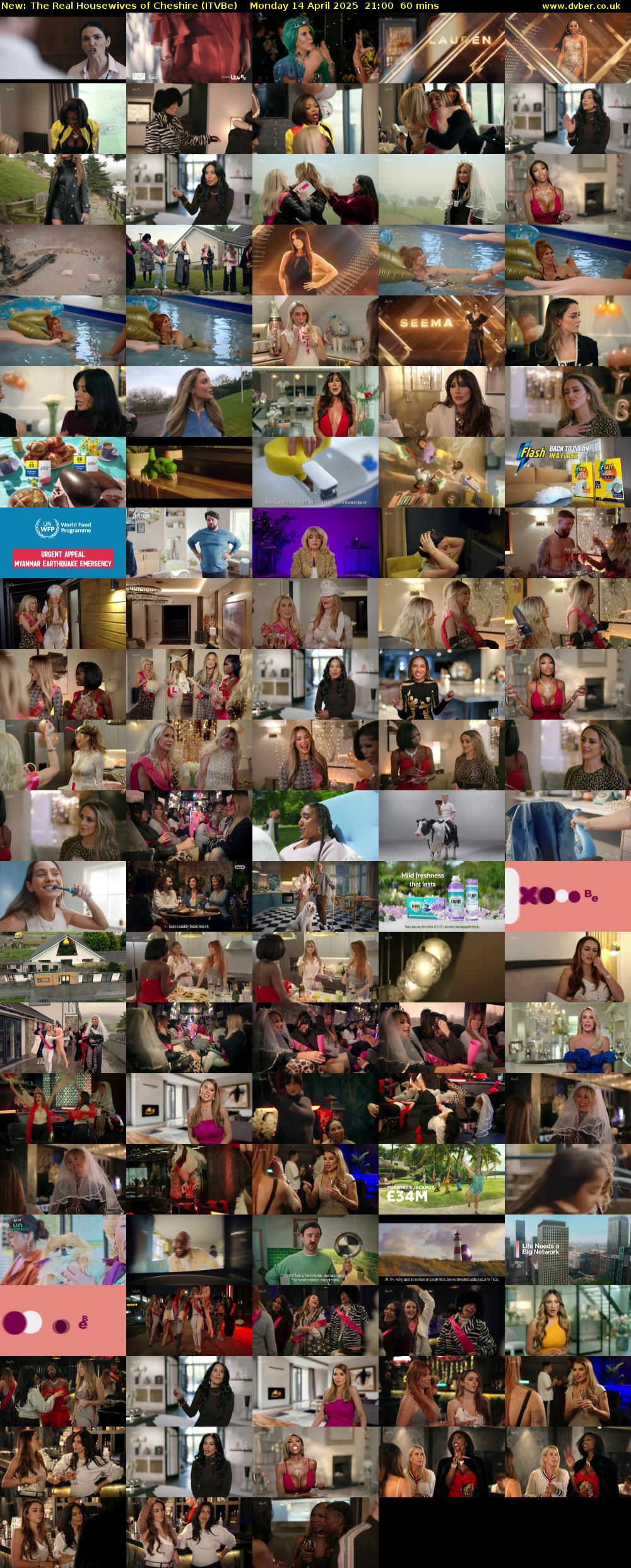 The Real Housewives of Cheshire (ITVBe) Monday 14 April 2025 21:00 - 22:00