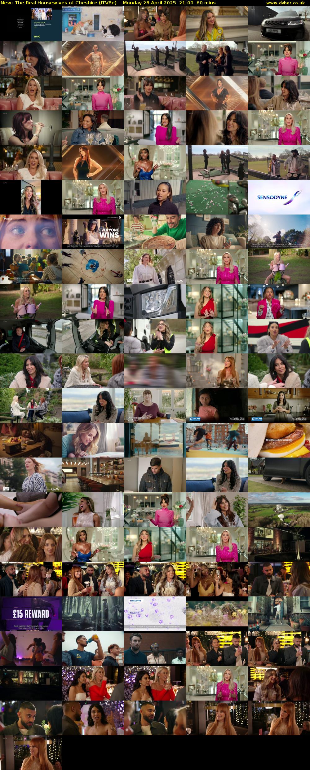 The Real Housewives of Cheshire (ITVBe) Monday 28 April 2025 21:00 - 22:00