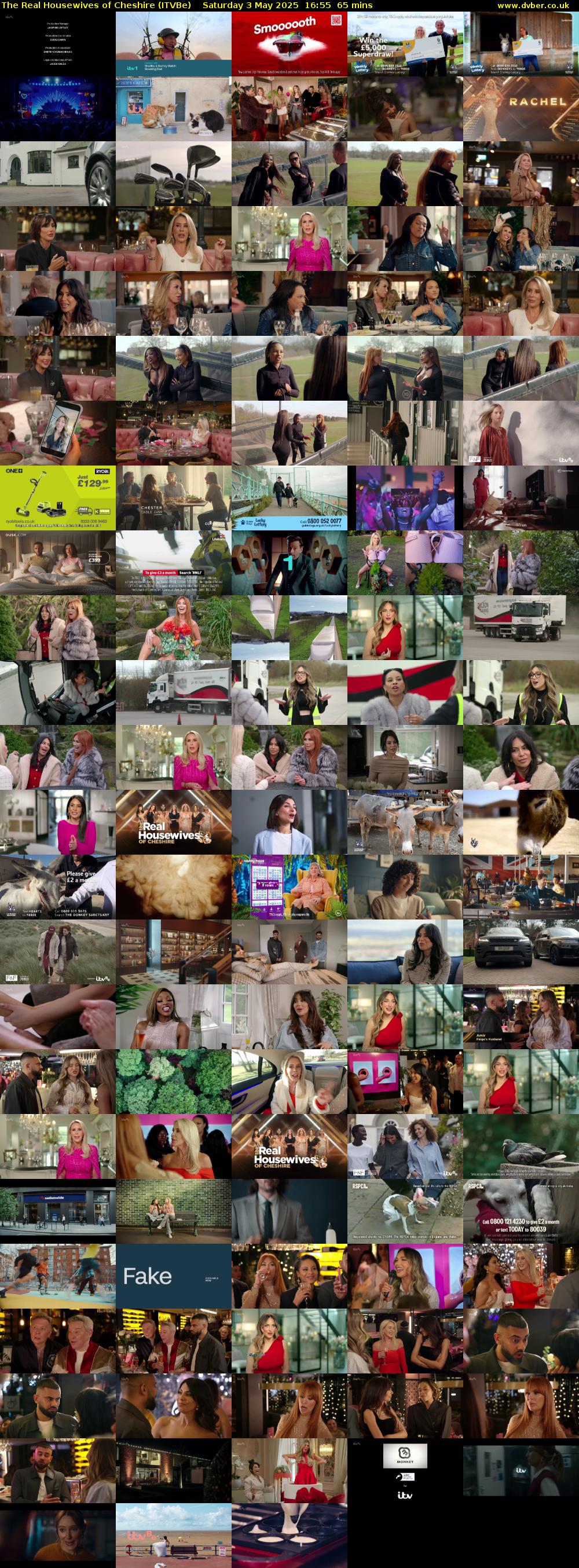 The Real Housewives of Cheshire (ITVBe) Saturday 3 May 2025 16:55 - 18:00