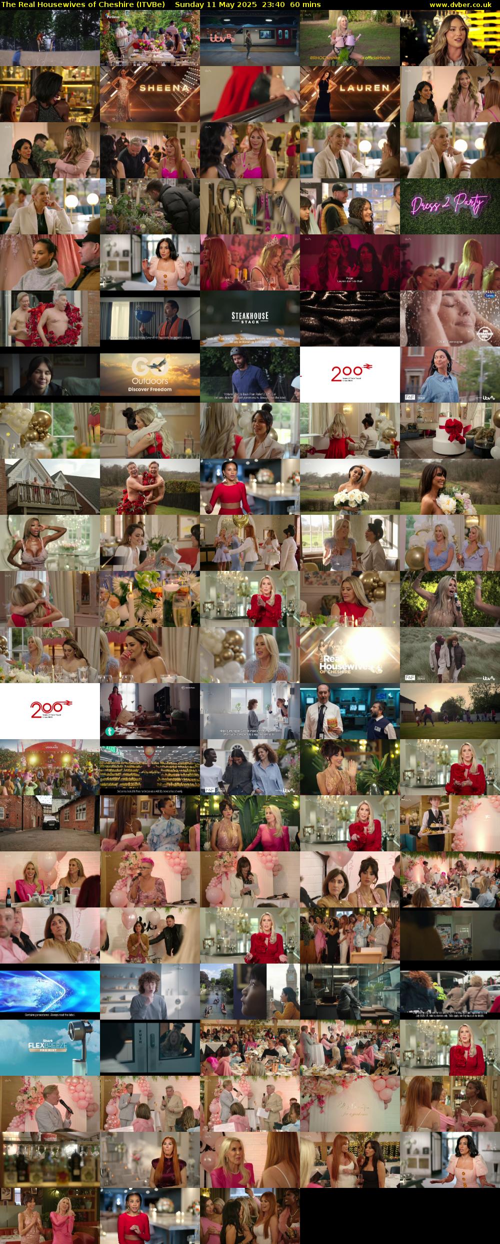 The Real Housewives of Cheshire (ITVBe) Sunday 11 May 2025 23:40 - 00:40