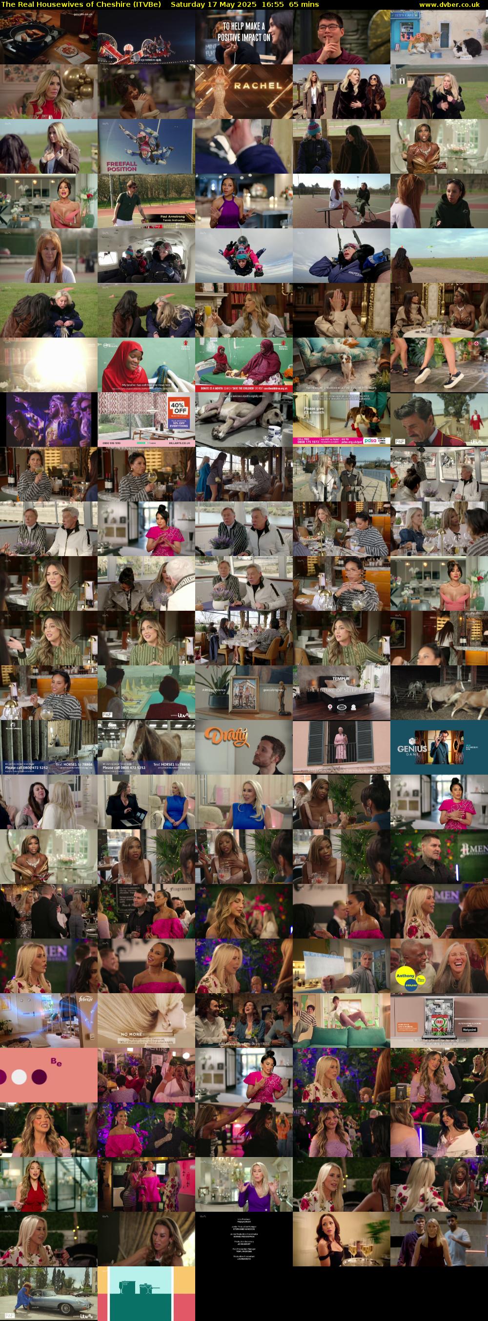 The Real Housewives of Cheshire (ITVBe) Saturday 17 May 2025 16:55 - 18:00