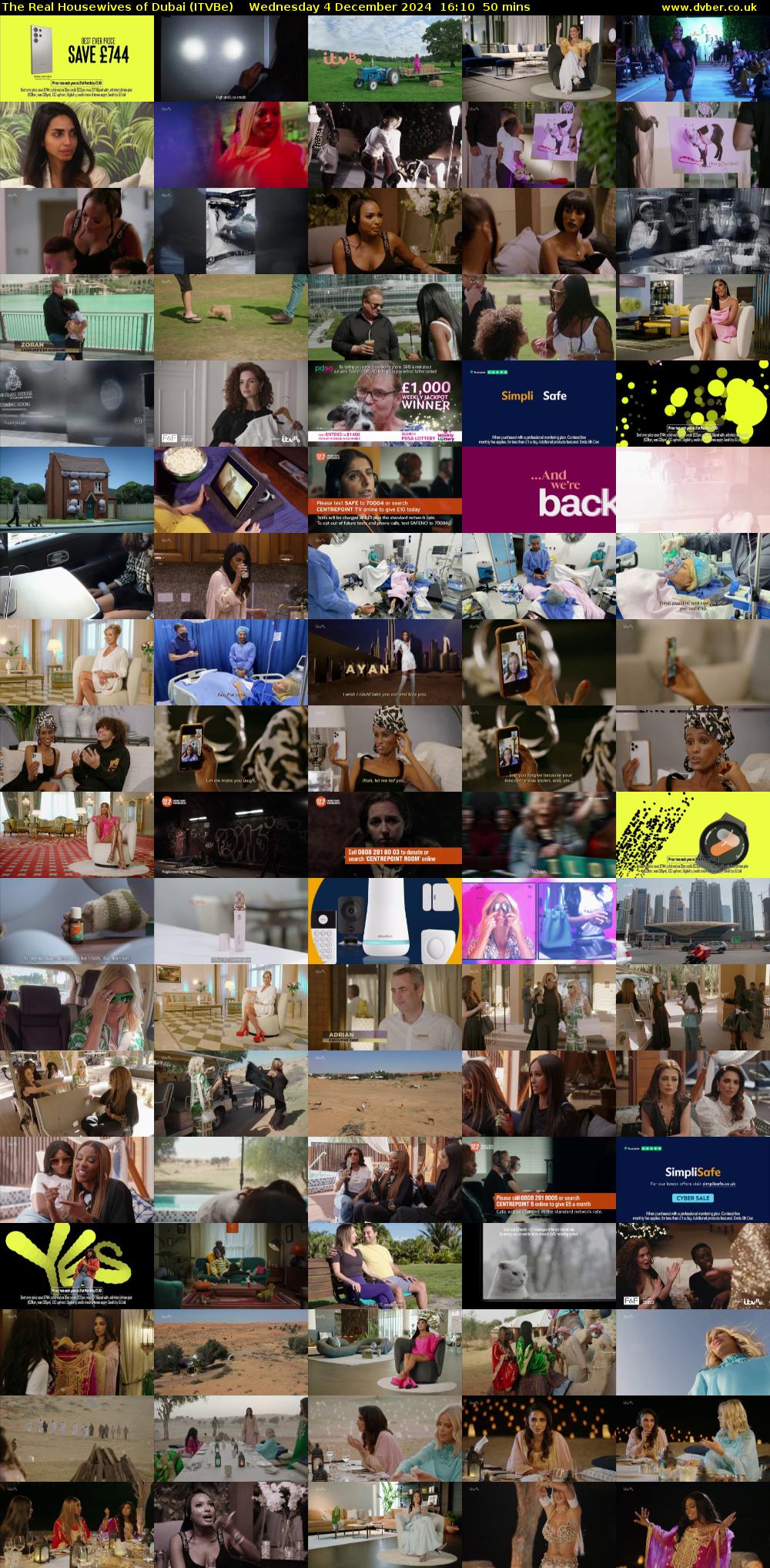 The Real Housewives of Dubai (ITVBe) Wednesday 4 December 2024 16:10 - 17:00