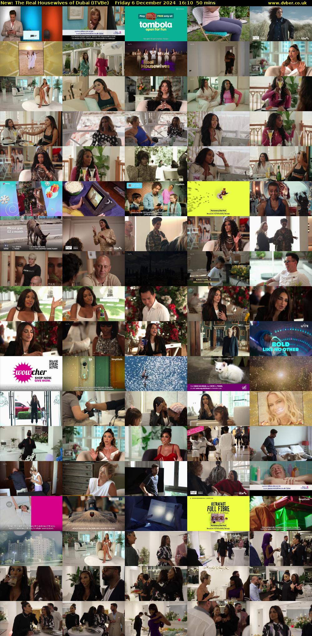 The Real Housewives of Dubai (ITVBe) Friday 6 December 2024 16:10 - 17:00