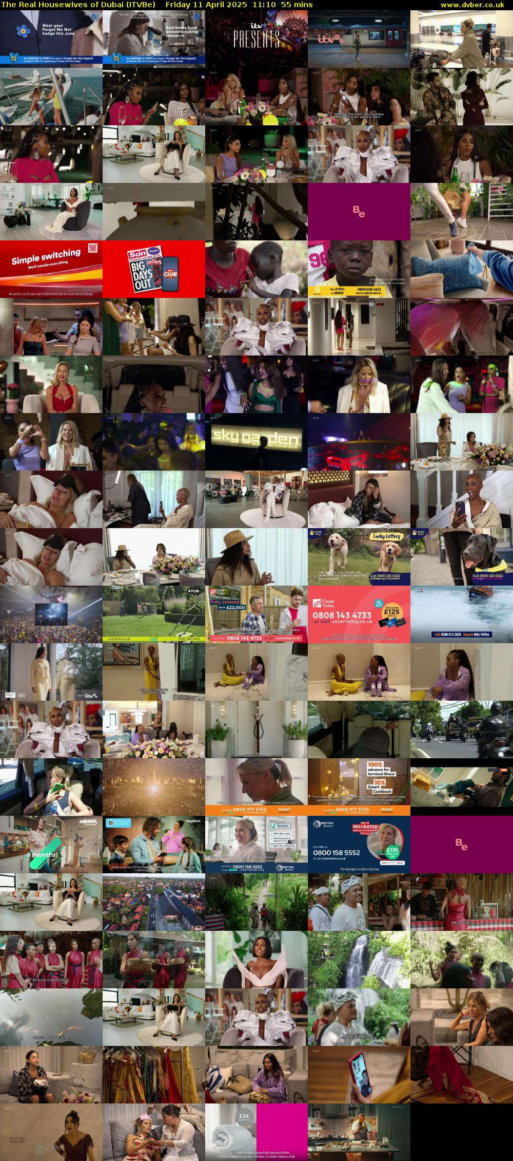 The Real Housewives of Dubai (ITVBe) Friday 11 April 2025 11:10 - 12:05