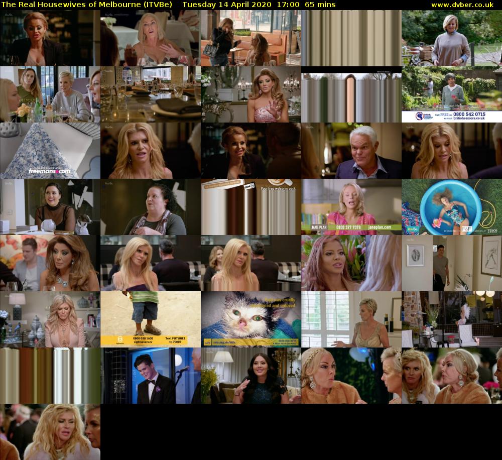 The Real Housewives of Melbourne (ITVBe) Tuesday 14 April 2020 17:00 - 18:05