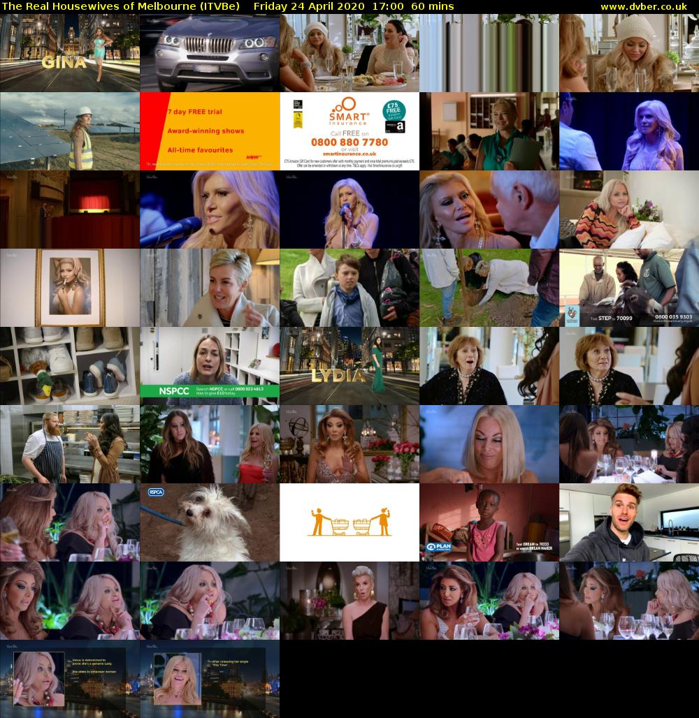 The Real Housewives of Melbourne (ITVBe) Friday 24 April 2020 17:00 - 18:00