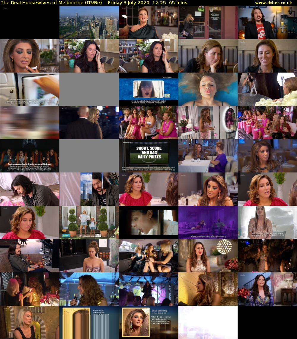 The Real Housewives of Melbourne (ITVBe) Friday 3 July 2020 12:25 - 13:30