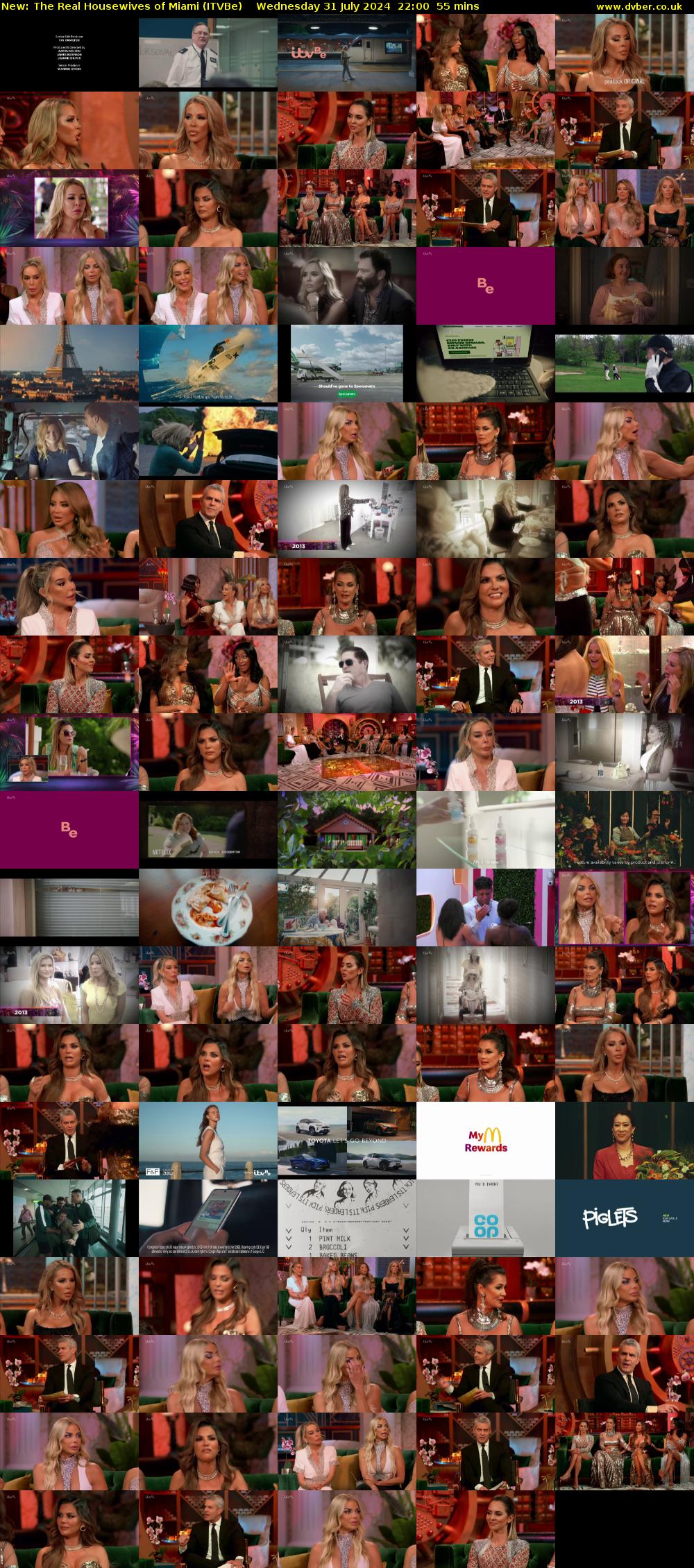 The Real Housewives of Miami (ITVBe) Wednesday 31 July 2024 22:00 - 22:55