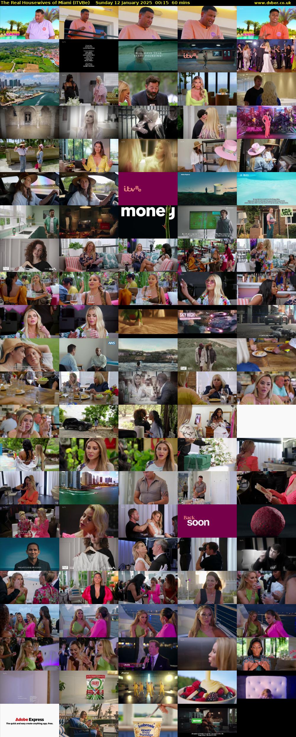 The Real Housewives of Miami (ITVBe) Sunday 12 January 2025 00:15 - 01:15