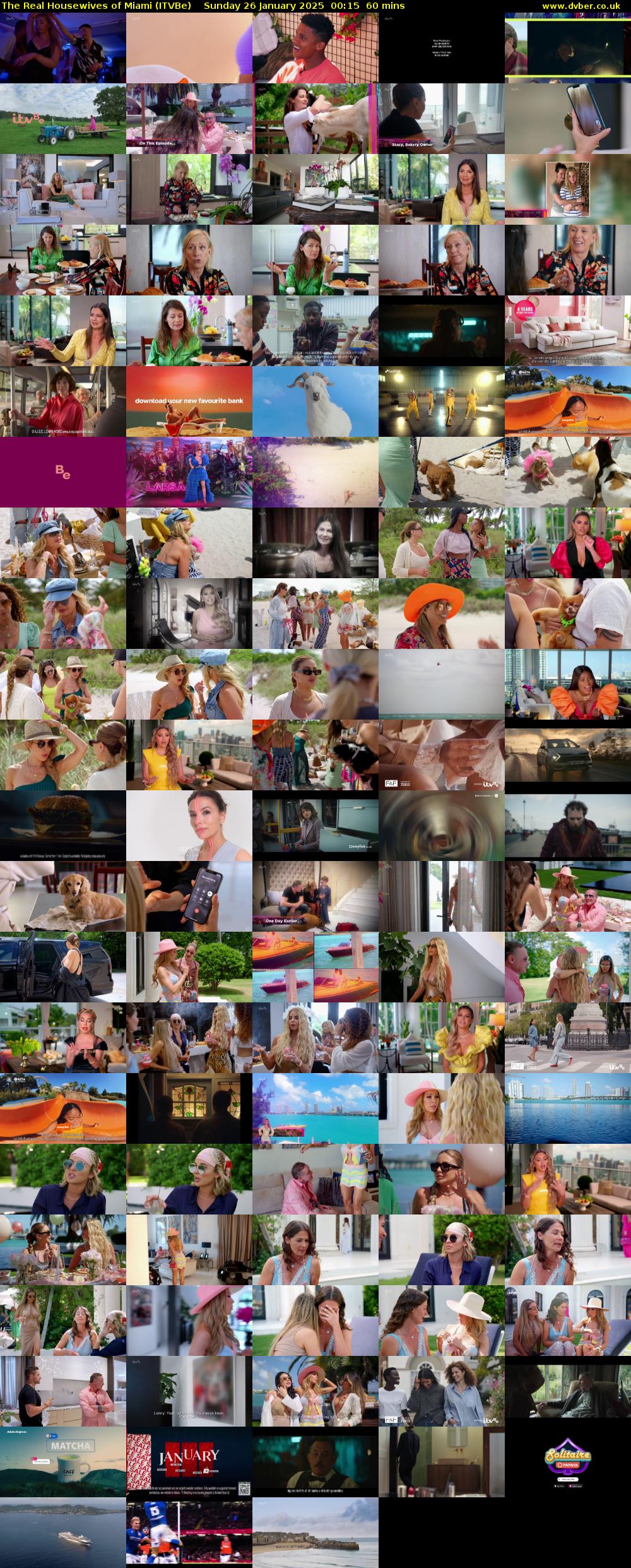 The Real Housewives of Miami (ITVBe) Sunday 26 January 2025 00:15 - 01:15