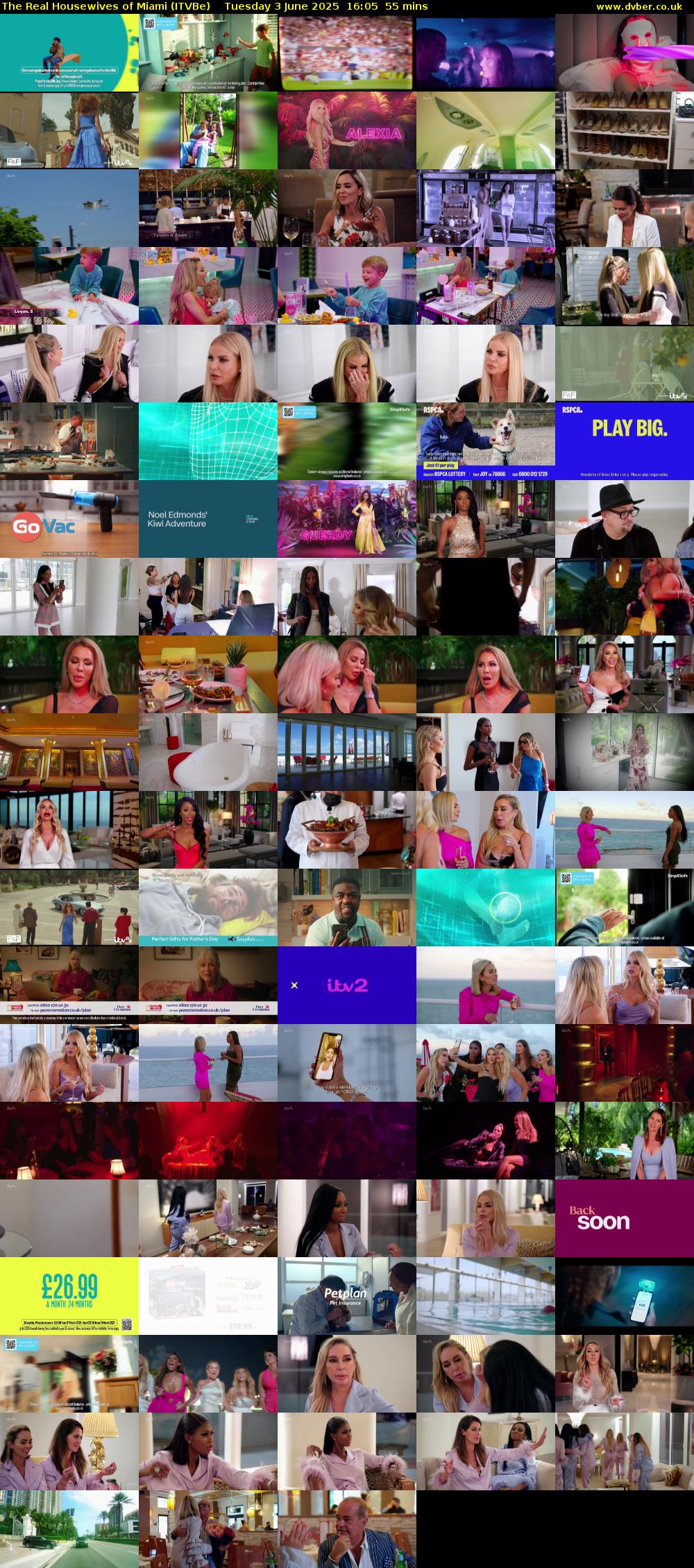 The Real Housewives of Miami (ITVBe) Tuesday 3 June 2025 16:05 - 17:00