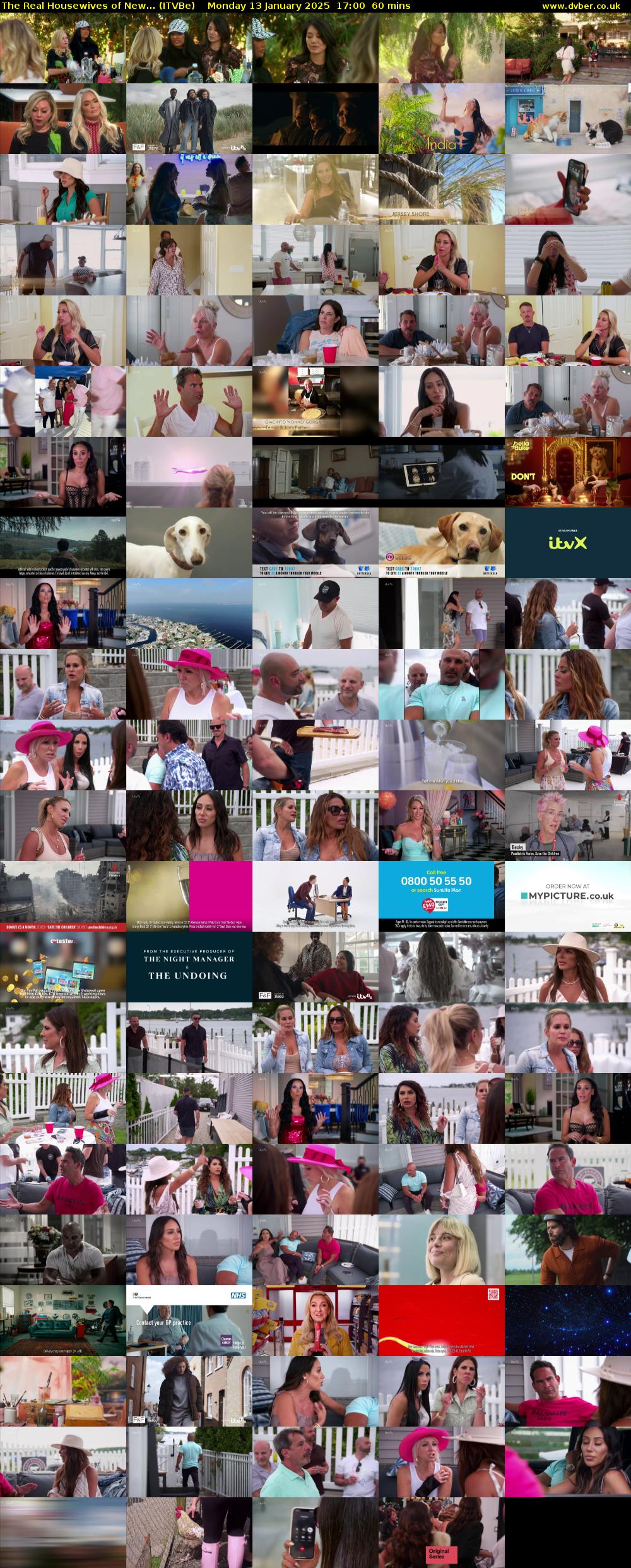The Real Housewives of New... (ITVBe) Monday 13 January 2025 17:00 - 18:00