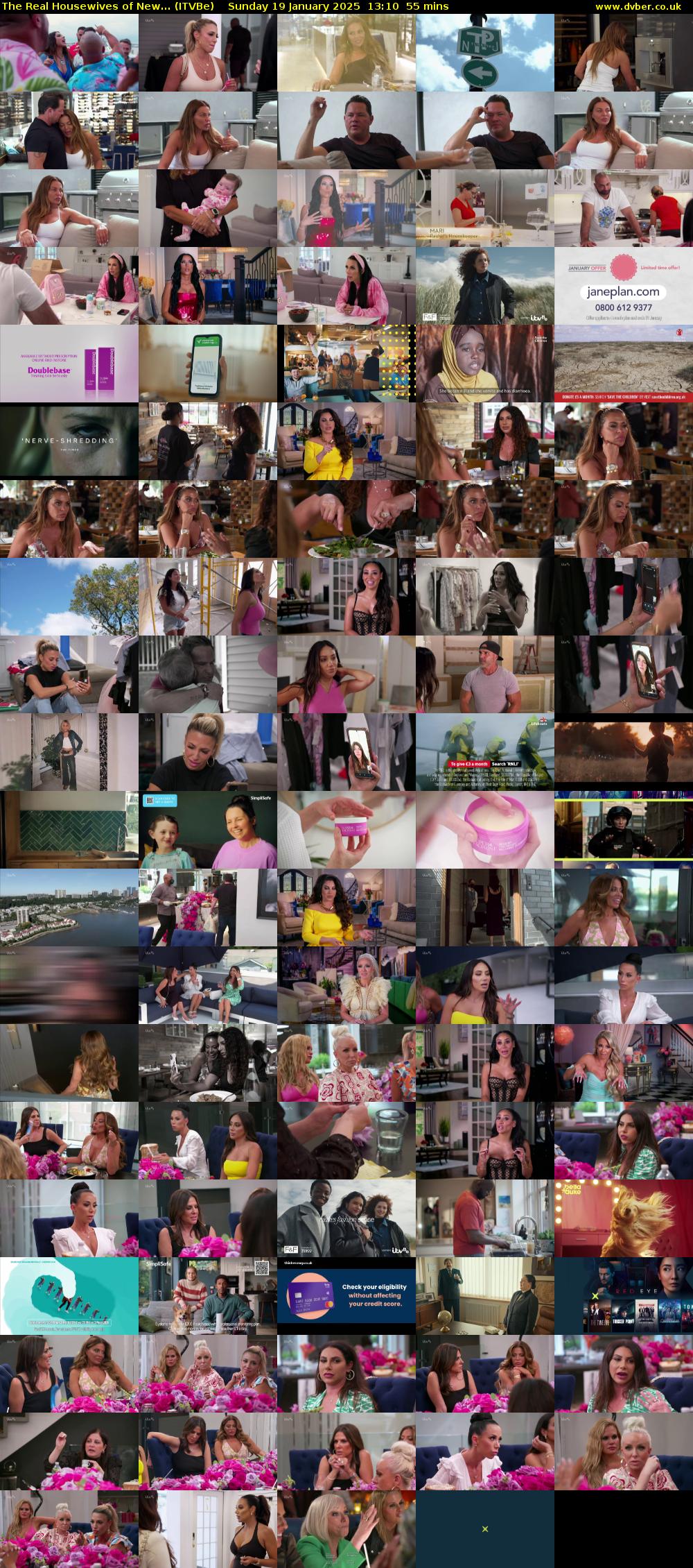 The Real Housewives of New... (ITVBe) Sunday 19 January 2025 13:10 - 14:05