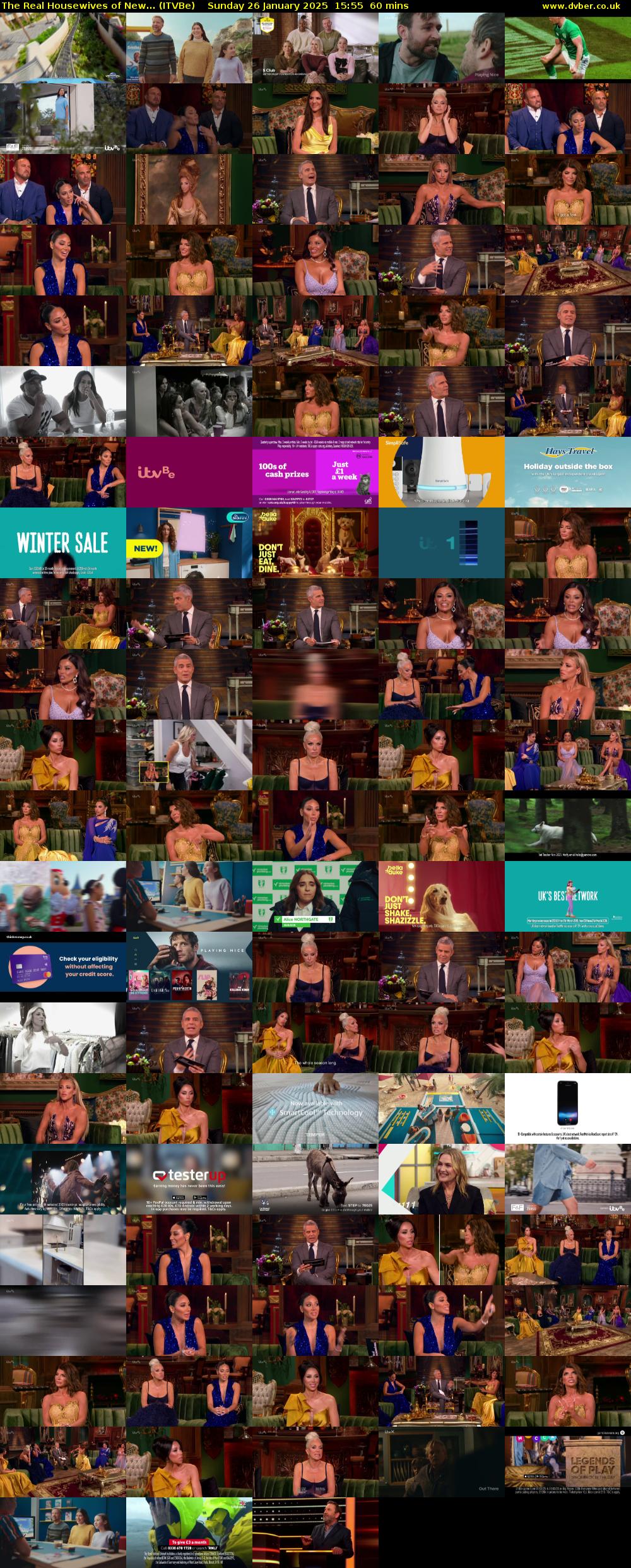 The Real Housewives of New... (ITVBe) Sunday 26 January 2025 15:55 - 16:55