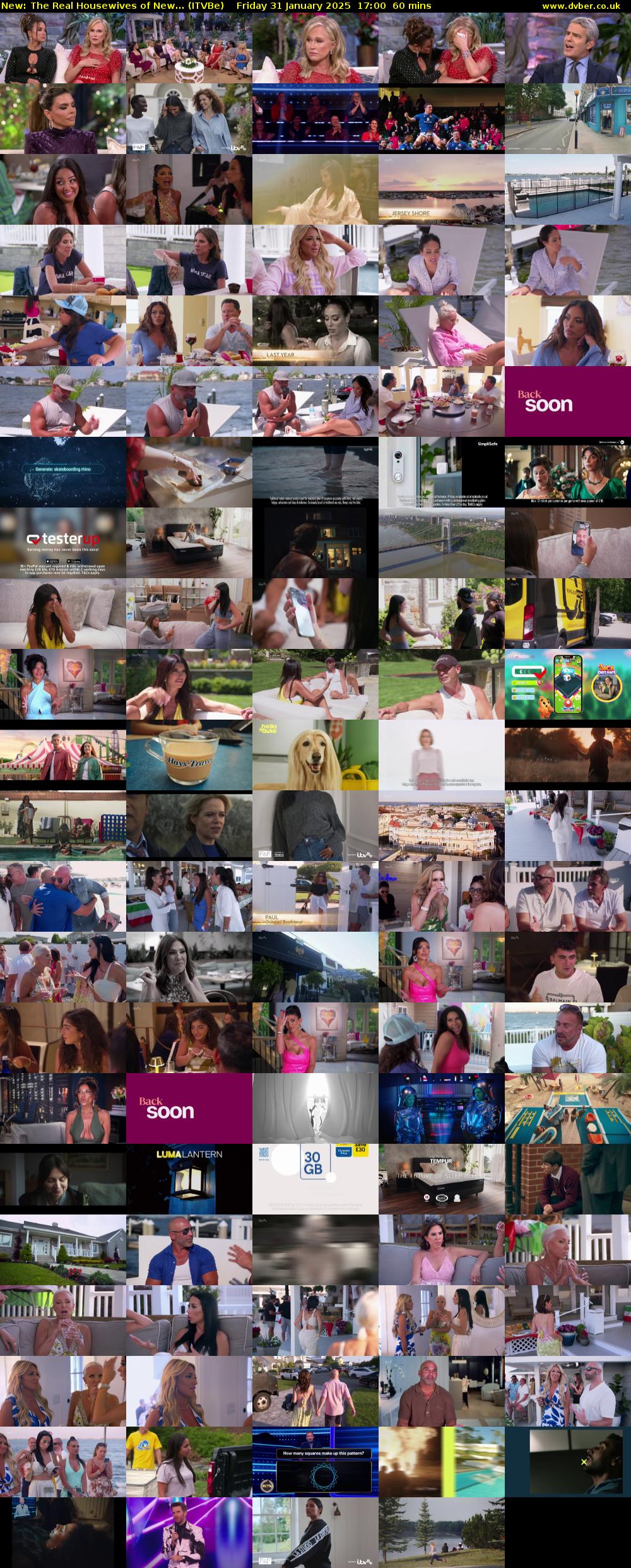 The Real Housewives of New... (ITVBe) Friday 31 January 2025 17:00 - 18:00