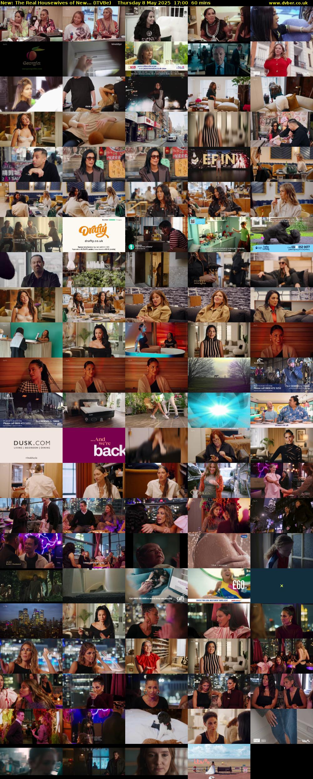 The Real Housewives of New... (ITVBe) Thursday 8 May 2025 17:00 - 18:00