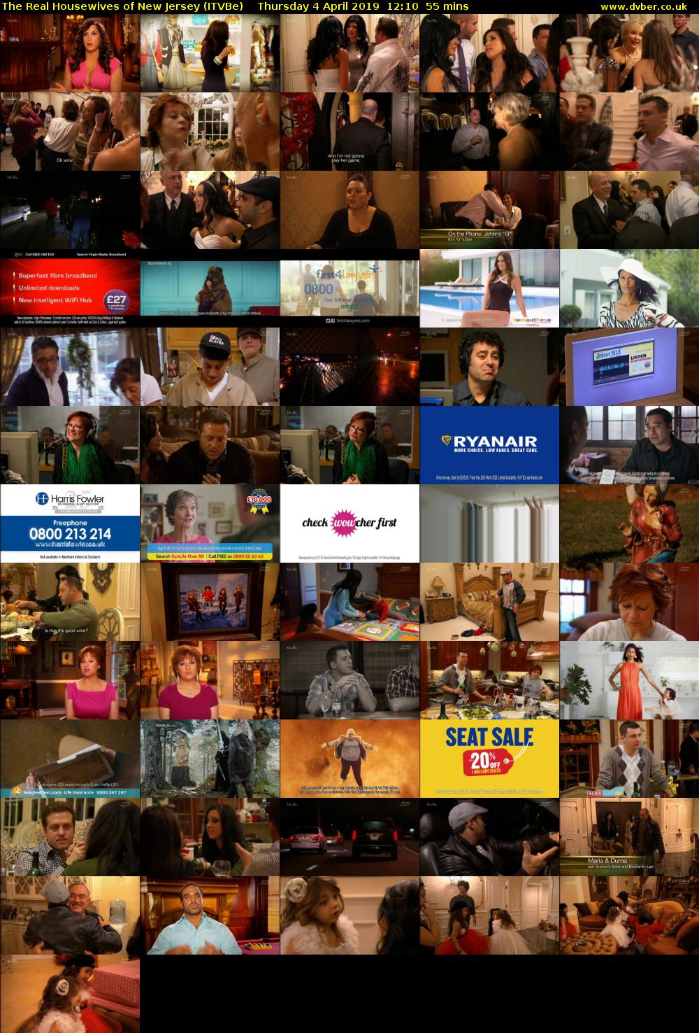 The Real Housewives of New Jersey (ITVBe) Thursday 4 April 2019 12:10 - 13:05