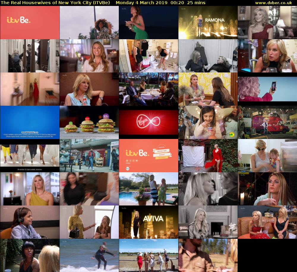 The Real Housewives of New York City (ITVBe) Monday 4 March 2019 00:20 - 00:45