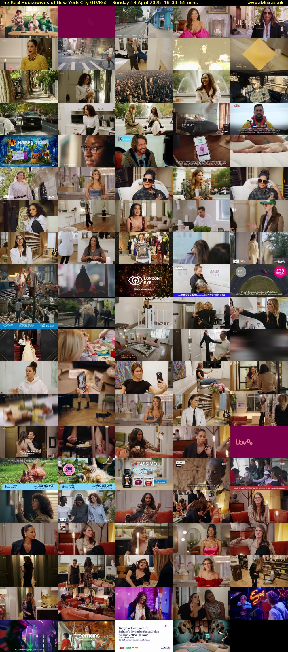 The Real Housewives of New York City (ITVBe) Sunday 13 April 2025 16:00 - 16:55