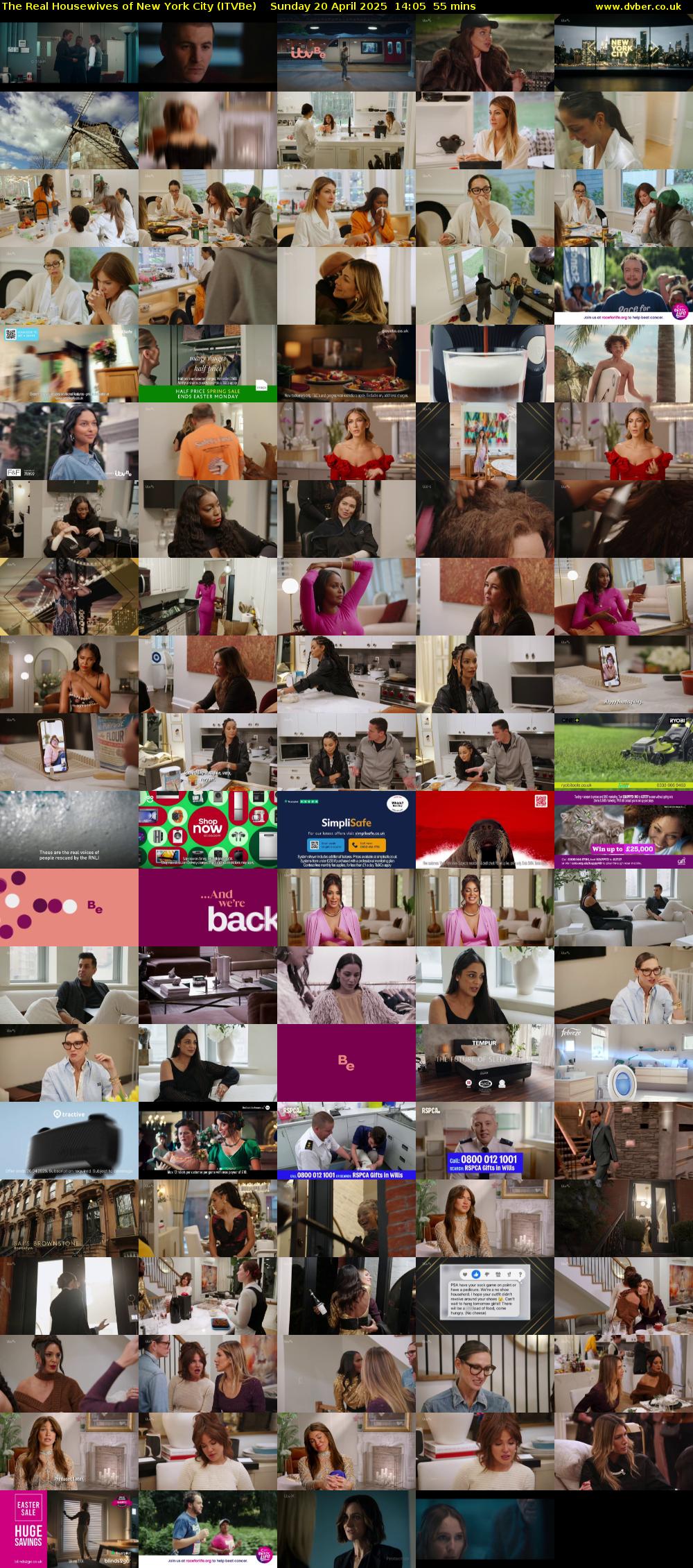 The Real Housewives of New York City (ITVBe) Sunday 20 April 2025 14:05 - 15:00