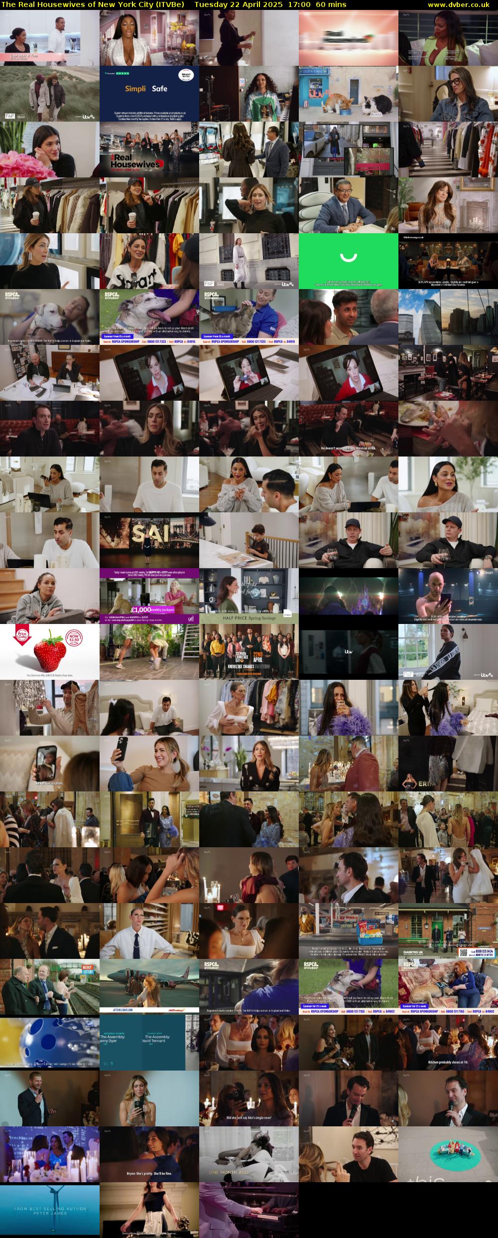 The Real Housewives of New York City (ITVBe) Tuesday 22 April 2025 17:00 - 18:00