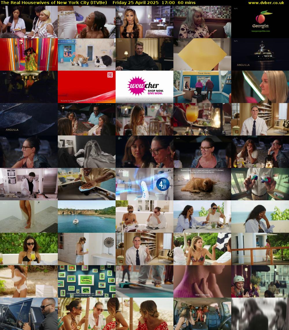 The Real Housewives of New York City (ITVBe) Friday 25 April 2025 17:00 - 18:00
