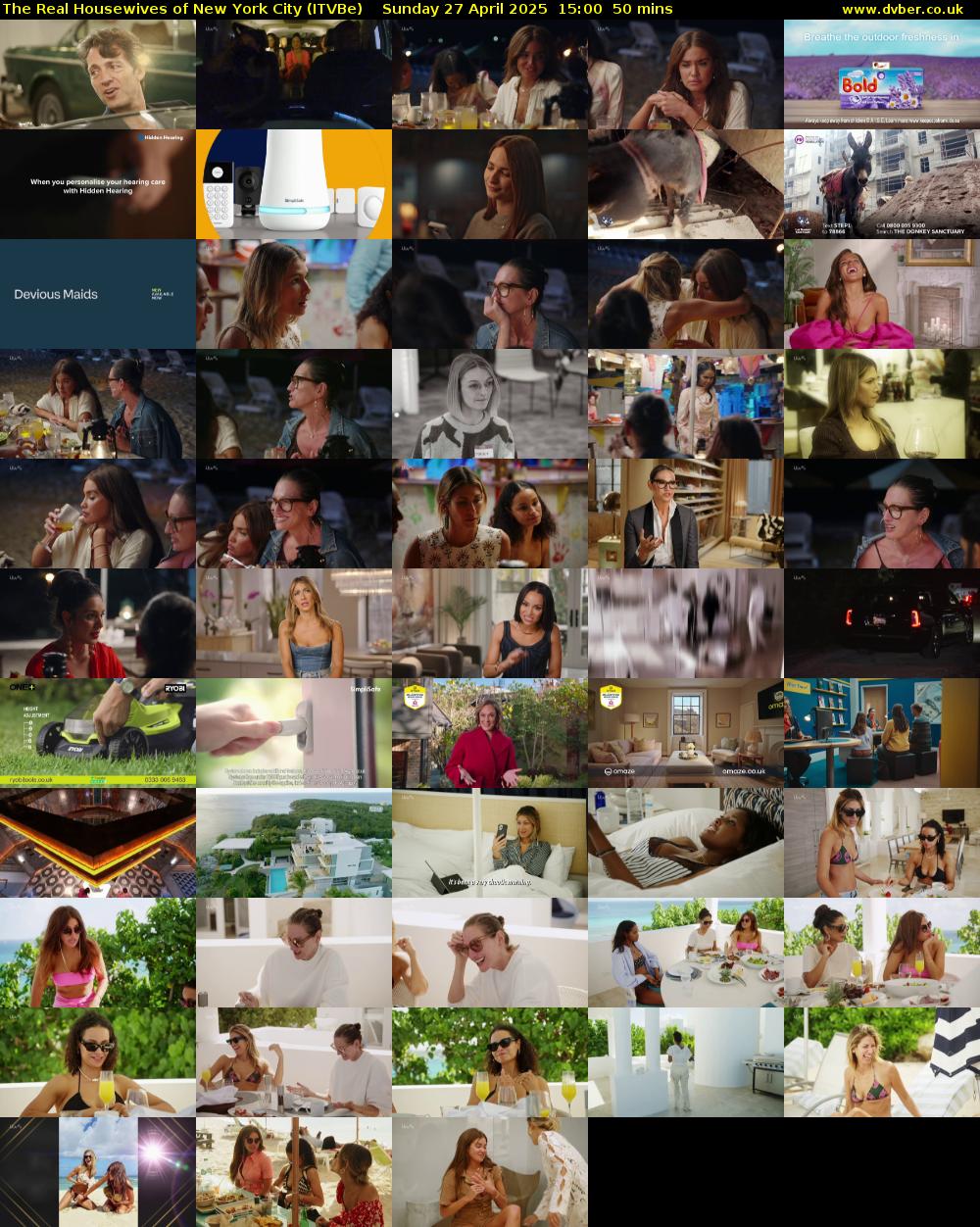 The Real Housewives of New York City (ITVBe) Sunday 27 April 2025 15:00 - 15:50
