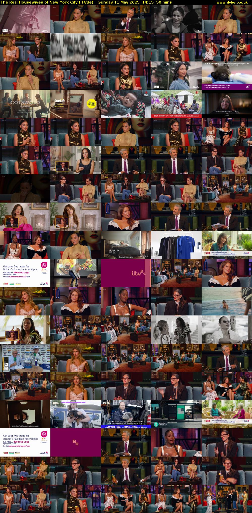 The Real Housewives of New York City (ITVBe) Sunday 11 May 2025 14:15 - 15:05