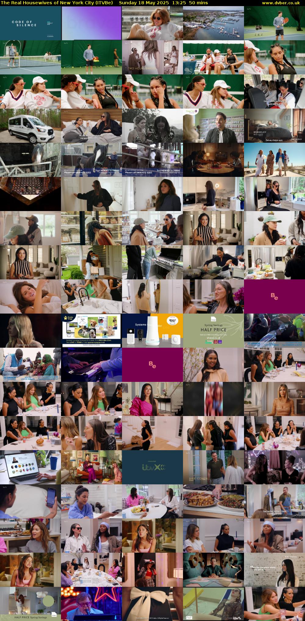 The Real Housewives of New York City (ITVBe) Sunday 18 May 2025 13:25 - 14:15