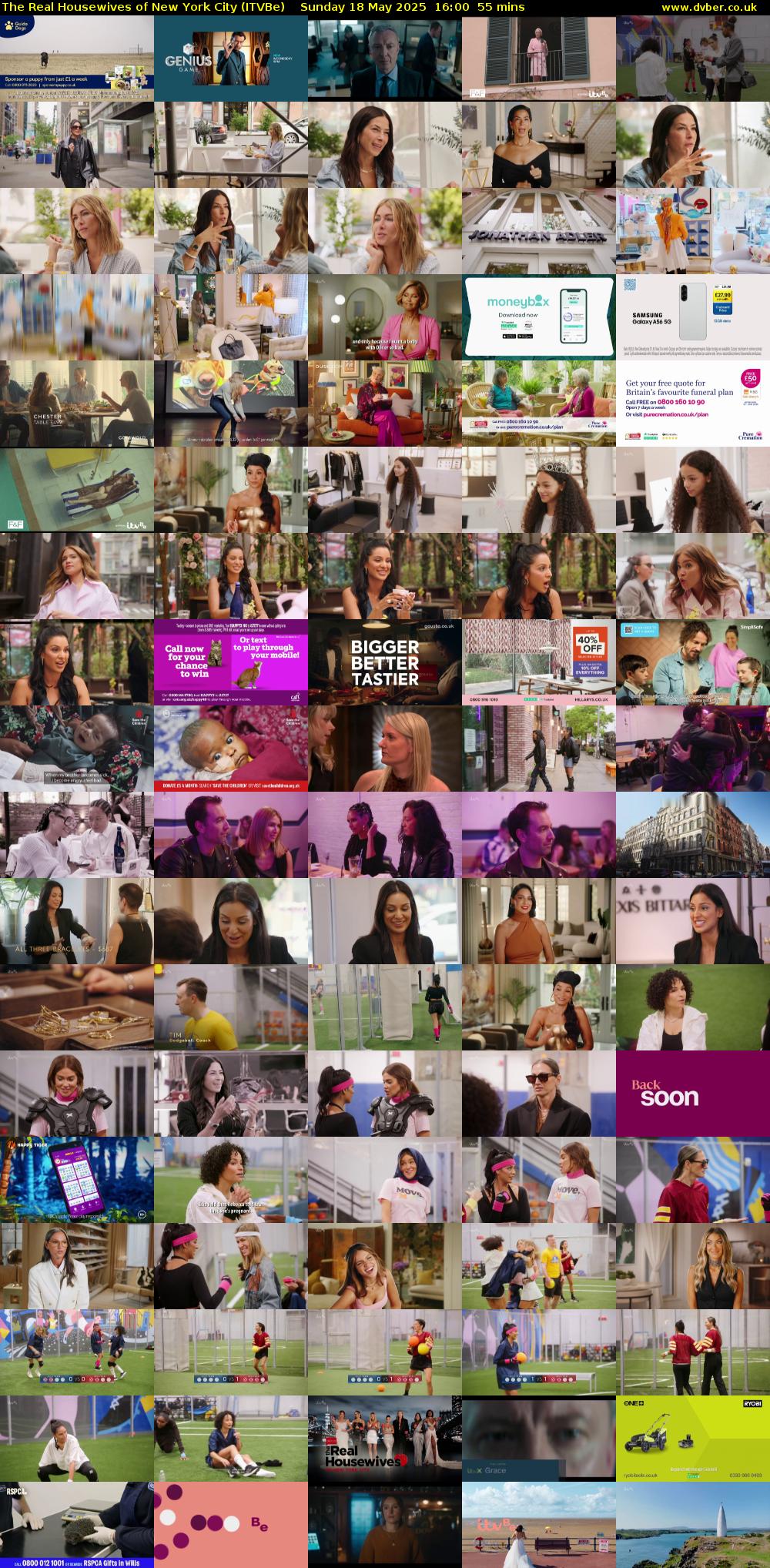 The Real Housewives of New York City (ITVBe) Sunday 18 May 2025 16:00 - 16:55
