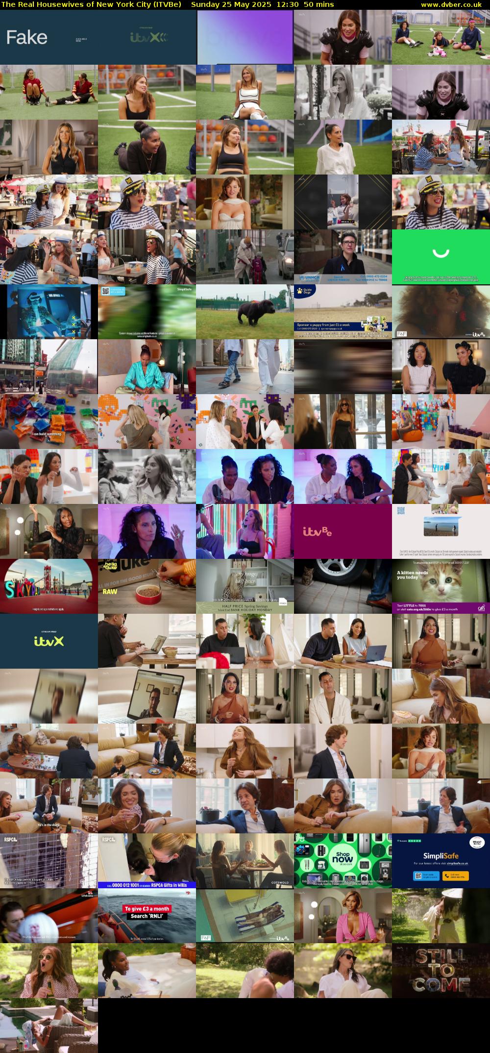The Real Housewives of New York City (ITVBe) Sunday 25 May 2025 12:30 - 13:20