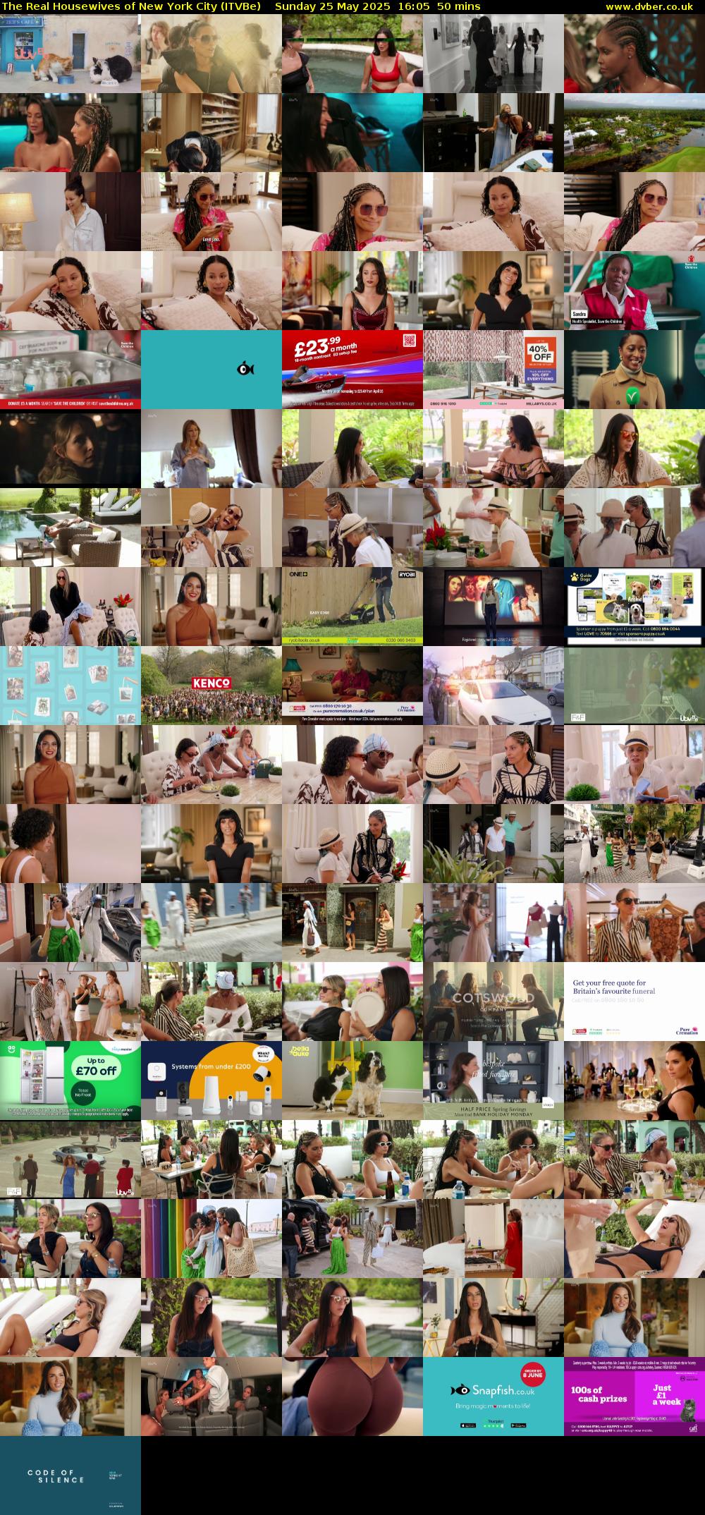 The Real Housewives of New York City (ITVBe) Sunday 25 May 2025 16:05 - 16:55