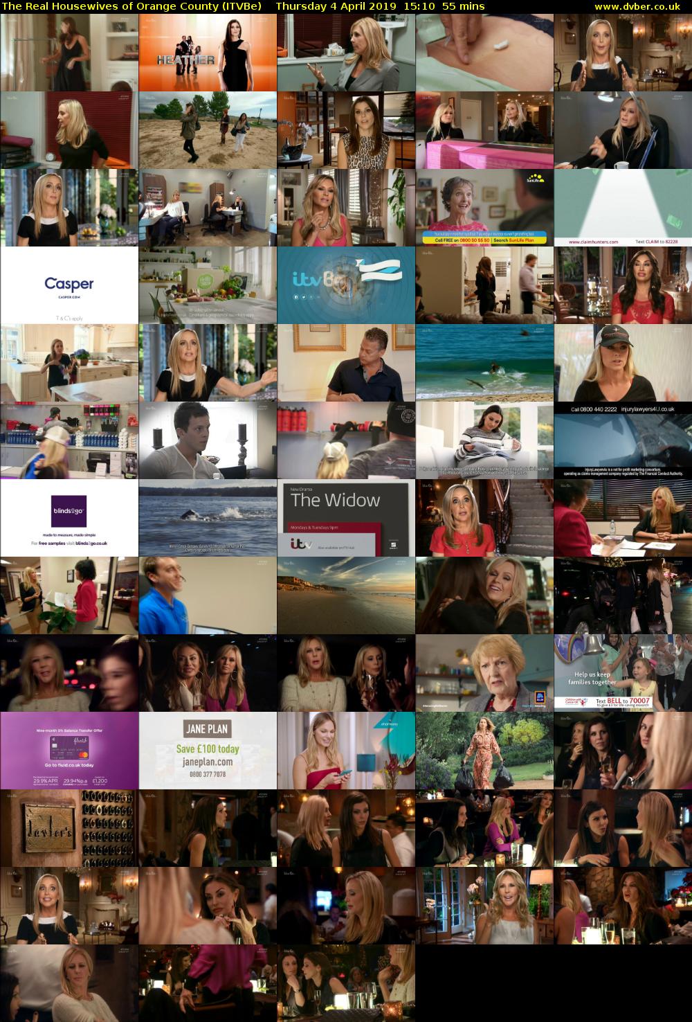 The Real Housewives of Orange County (ITVBe) Thursday 4 April 2019 15:10 - 16:05