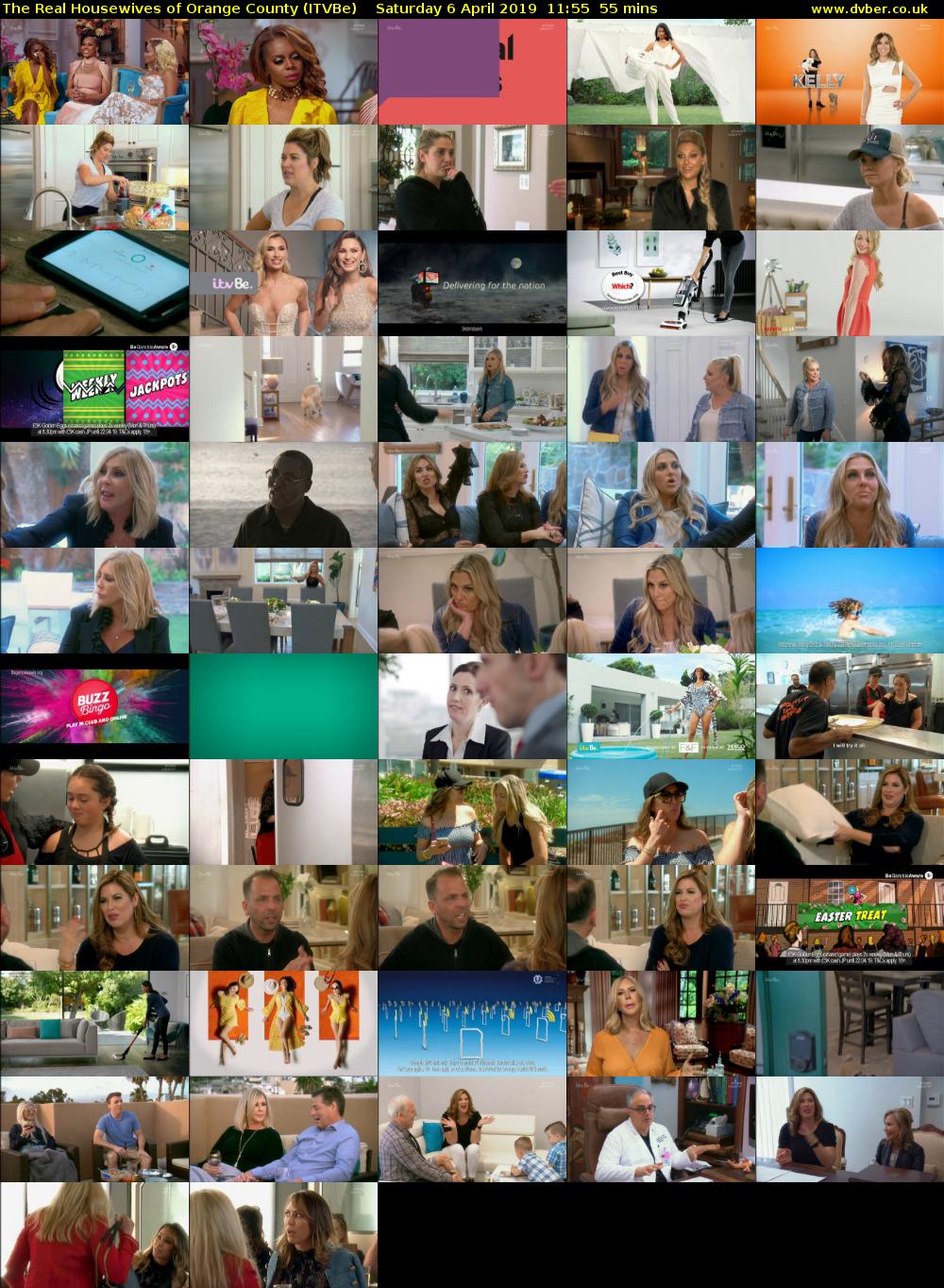The Real Housewives of Orange County (ITVBe) Saturday 6 April 2019 11:55 - 12:50