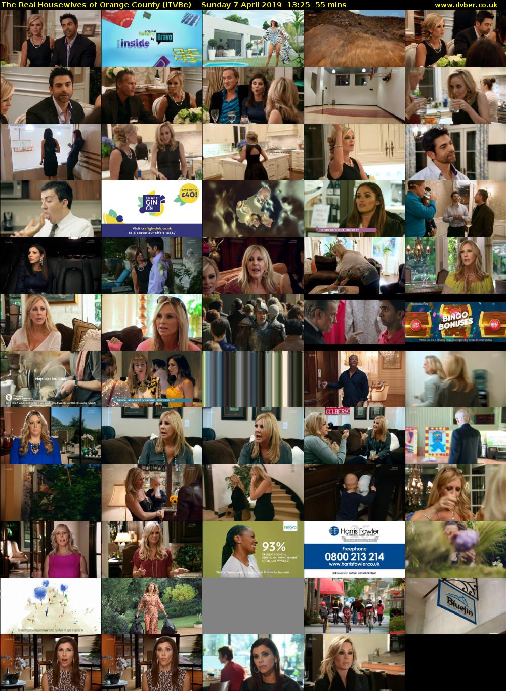 The Real Housewives of Orange County (ITVBe) Sunday 7 April 2019 13:25 - 14:20