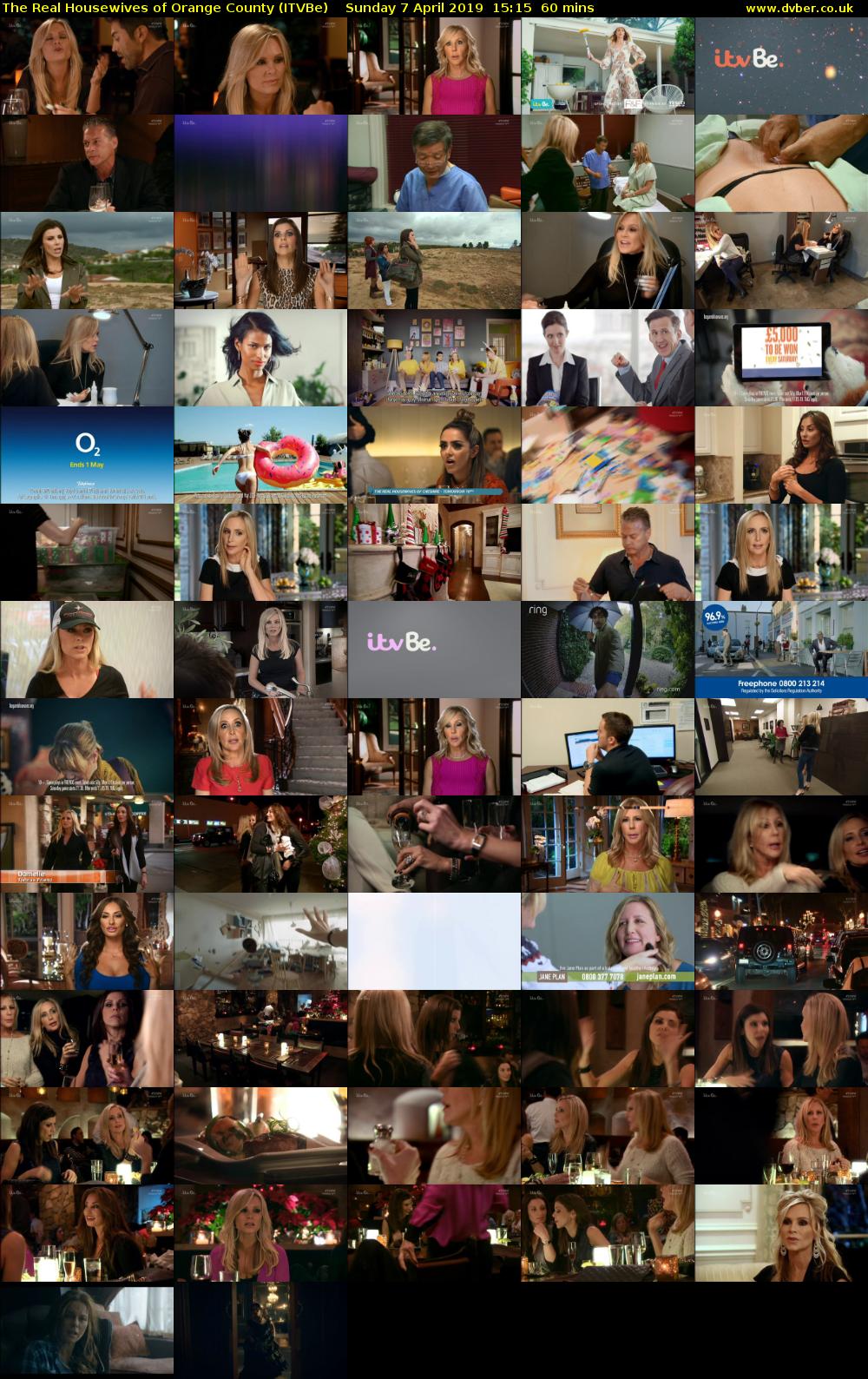 The Real Housewives of Orange County (ITVBe) Sunday 7 April 2019 15:15 - 16:15