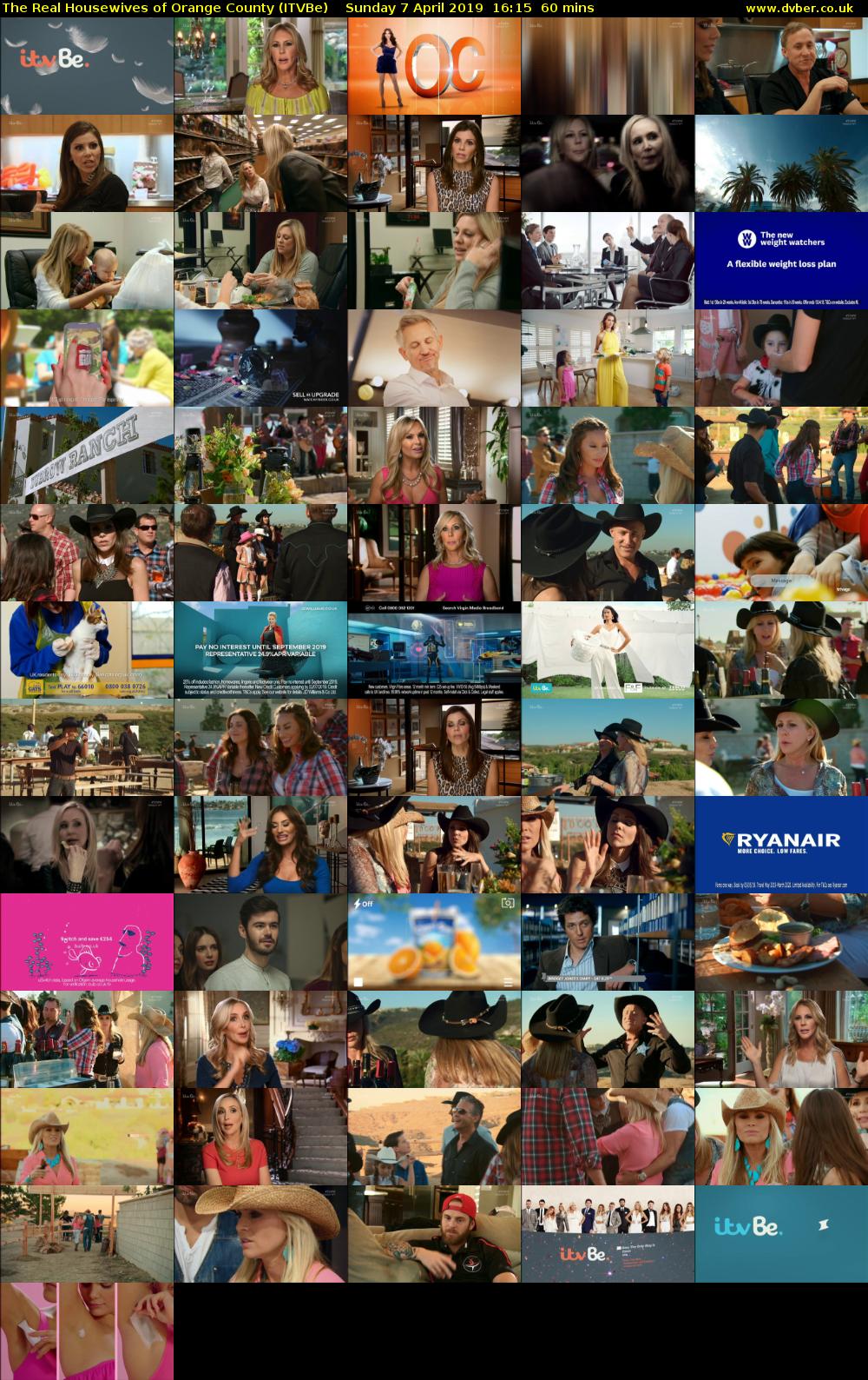 The Real Housewives of Orange County (ITVBe) Sunday 7 April 2019 16:15 - 17:15