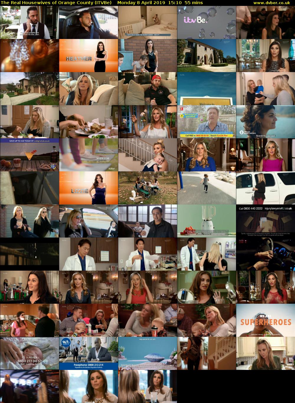 The Real Housewives of Orange County (ITVBe) Monday 8 April 2019 15:10 - 16:05