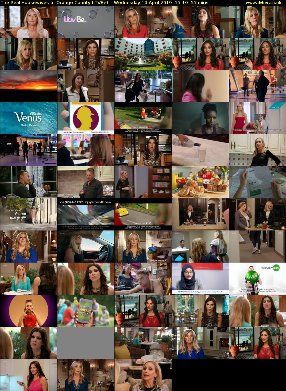The Real Housewives of Orange County (ITVBe) Wednesday 10 April 2019 15:10 - 16:05