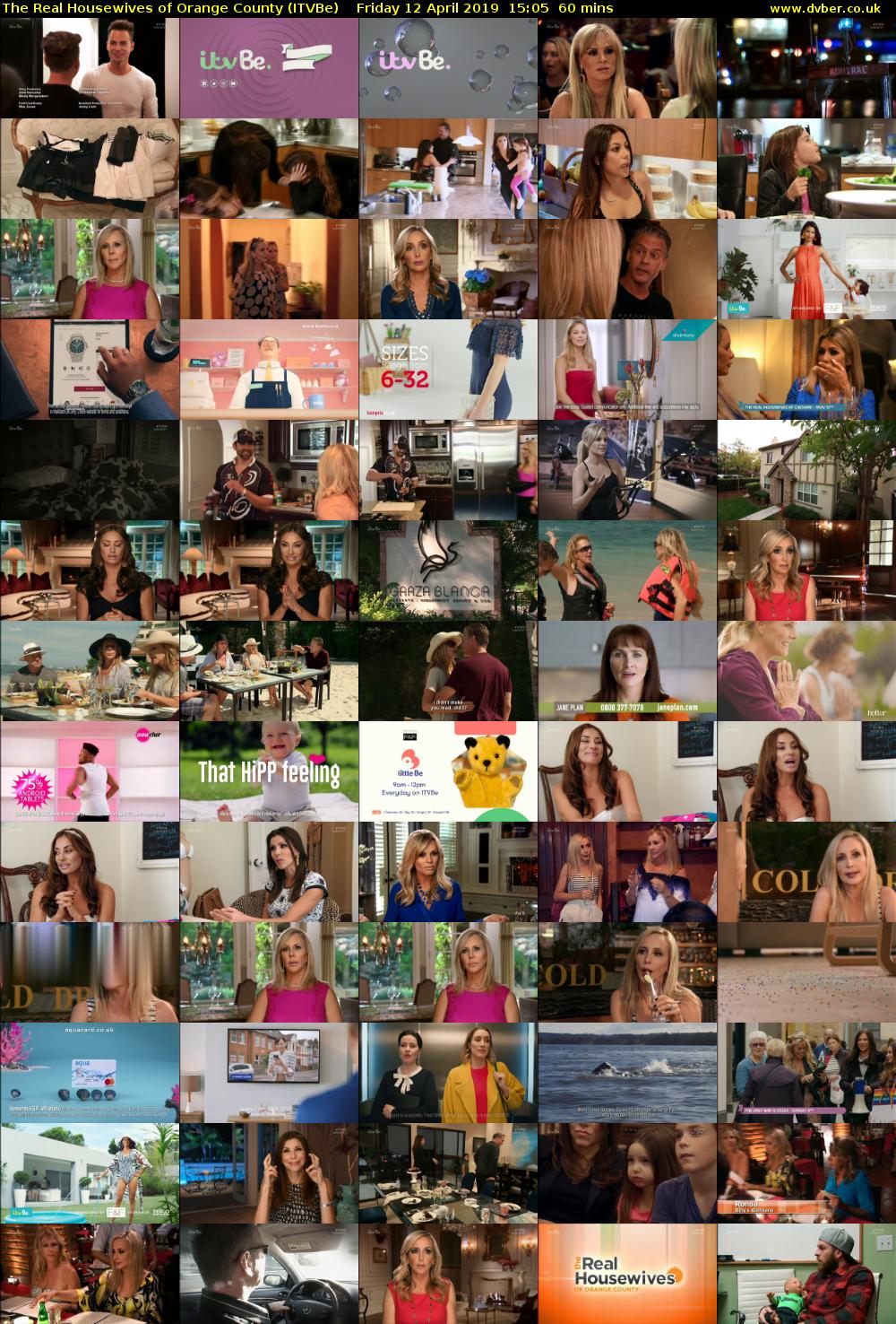 The Real Housewives of Orange County (ITVBe) Friday 12 April 2019 15:05 - 16:05