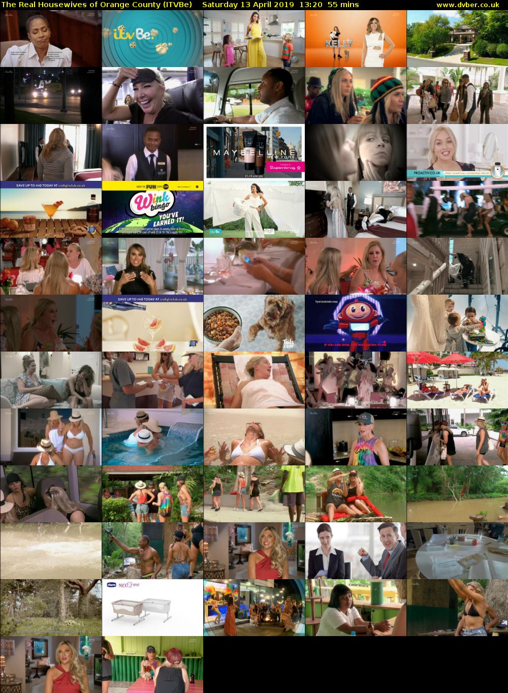 The Real Housewives of Orange County (ITVBe) Saturday 13 April 2019 13:20 - 14:15