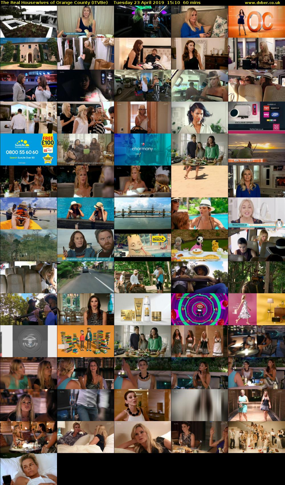 The Real Housewives of Orange County (ITVBe) Tuesday 23 April 2019 15:10 - 16:10