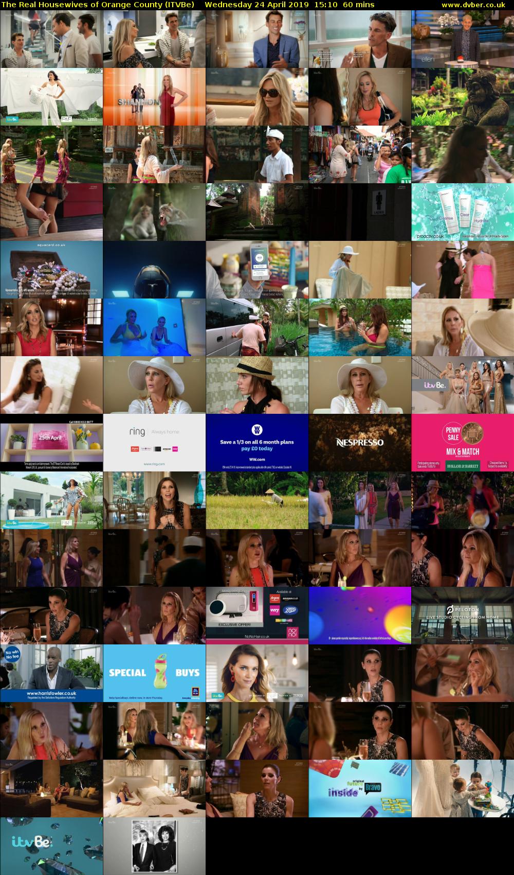 The Real Housewives of Orange County (ITVBe) Wednesday 24 April 2019 15:10 - 16:10