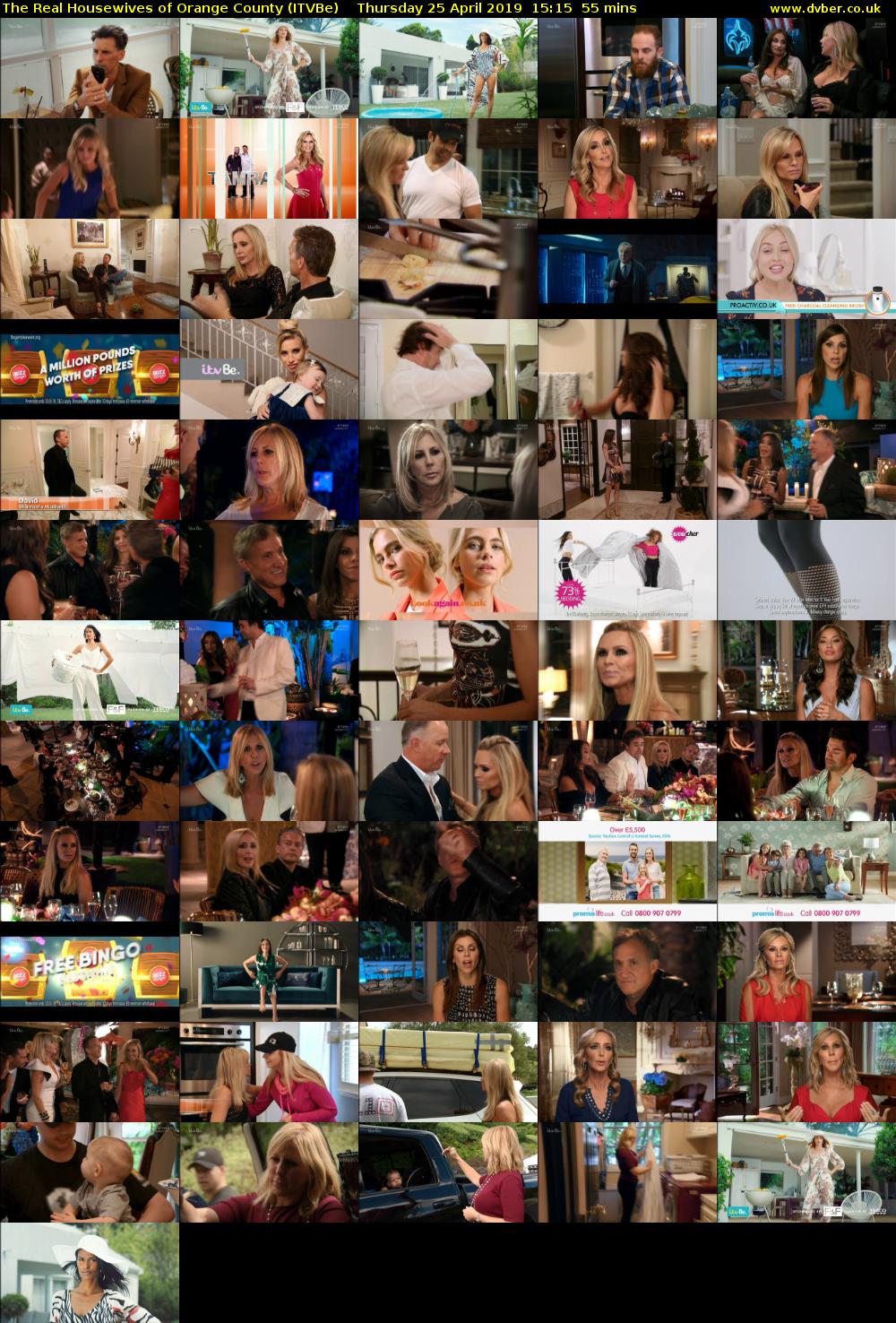 The Real Housewives of Orange County (ITVBe) Thursday 25 April 2019 15:15 - 16:10